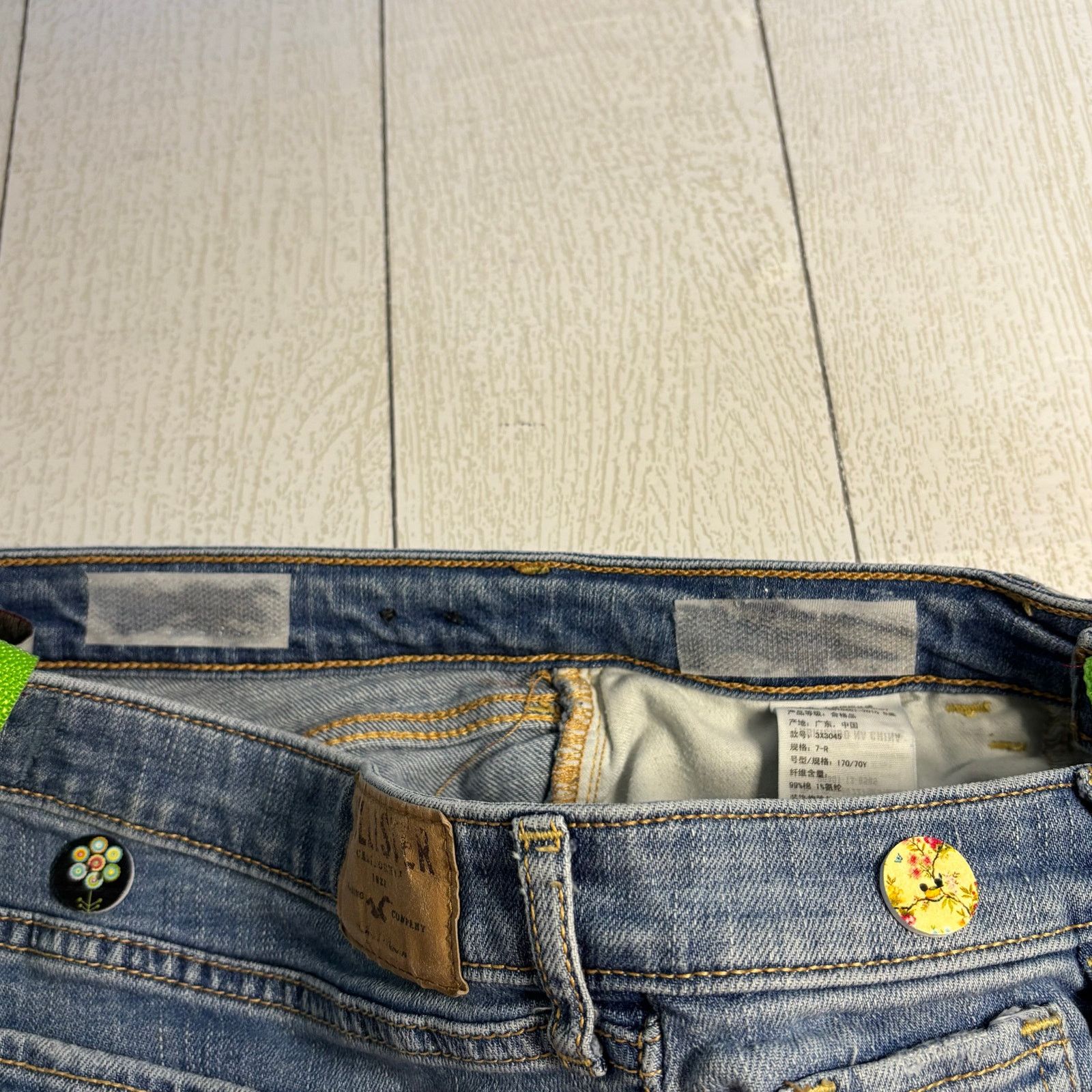 Handmade Upcycled Hollister Hippie Boho Denim Purse Size ONE SIZE - 12 Thumbnail