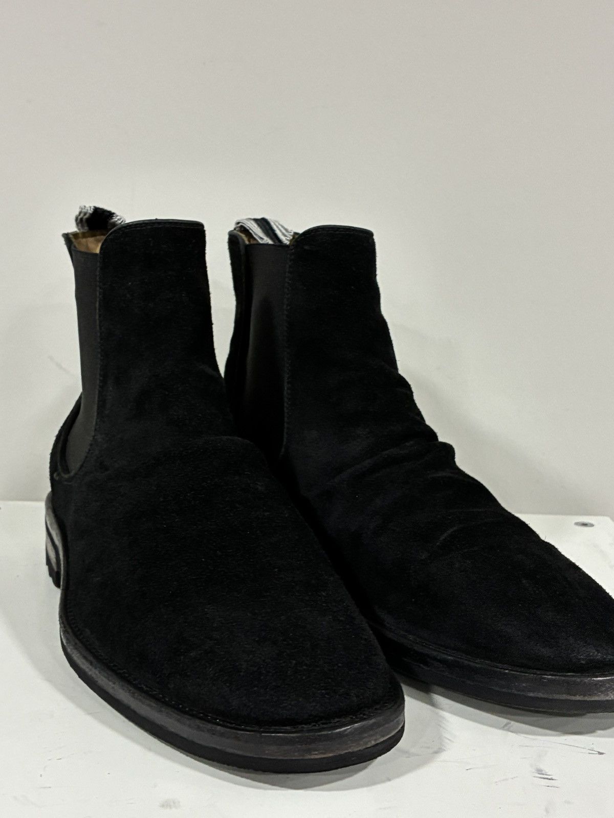 John Varvatos Black suede sharpei boot 8.5 Size US 8.5 / EU 41-42 - 8 Thumbnail