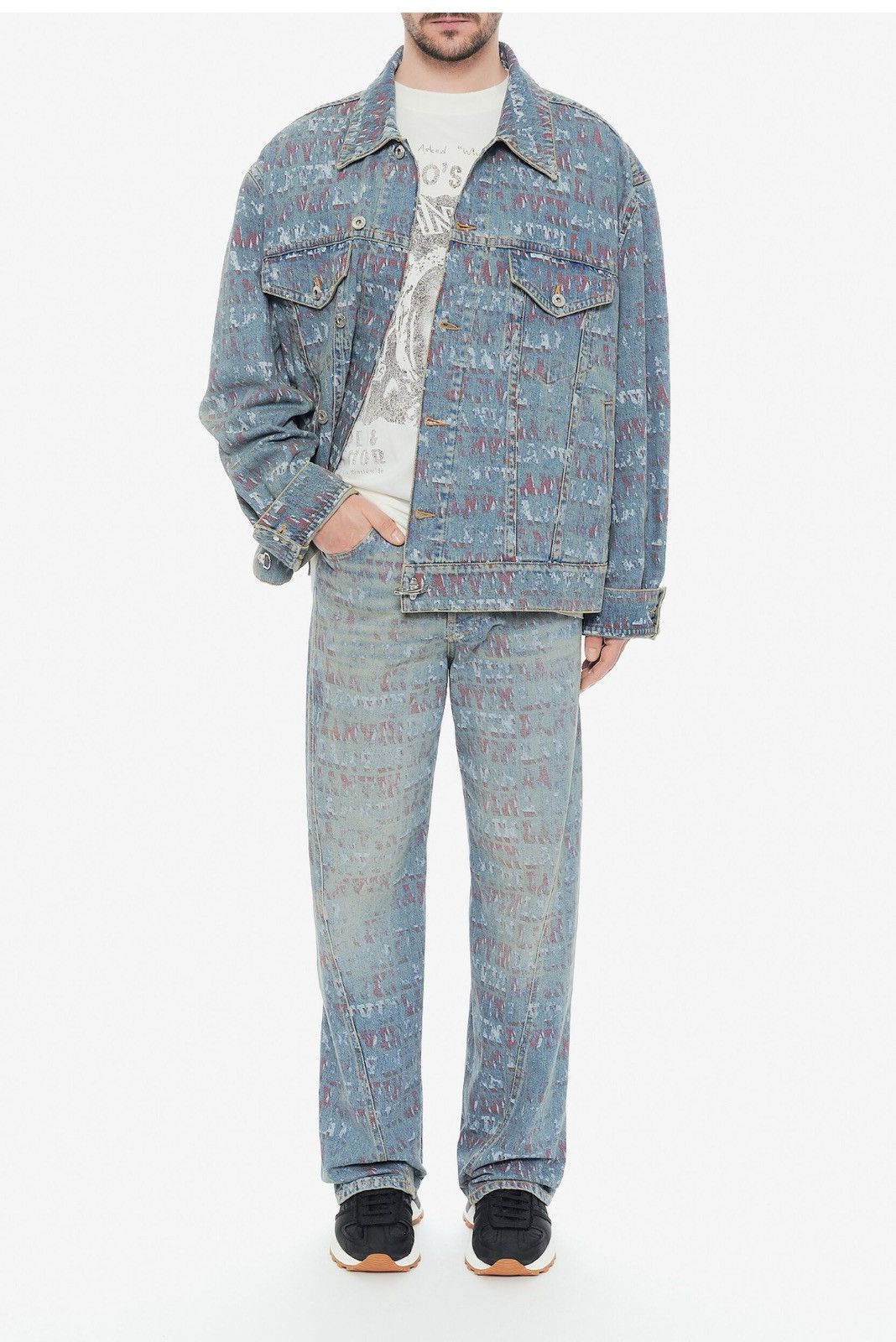 Designer × Future × Lanvin Last Size Lanvin x Future Logo-Print Jeans Size US 30 / EU 46 - 4 Thumbnail