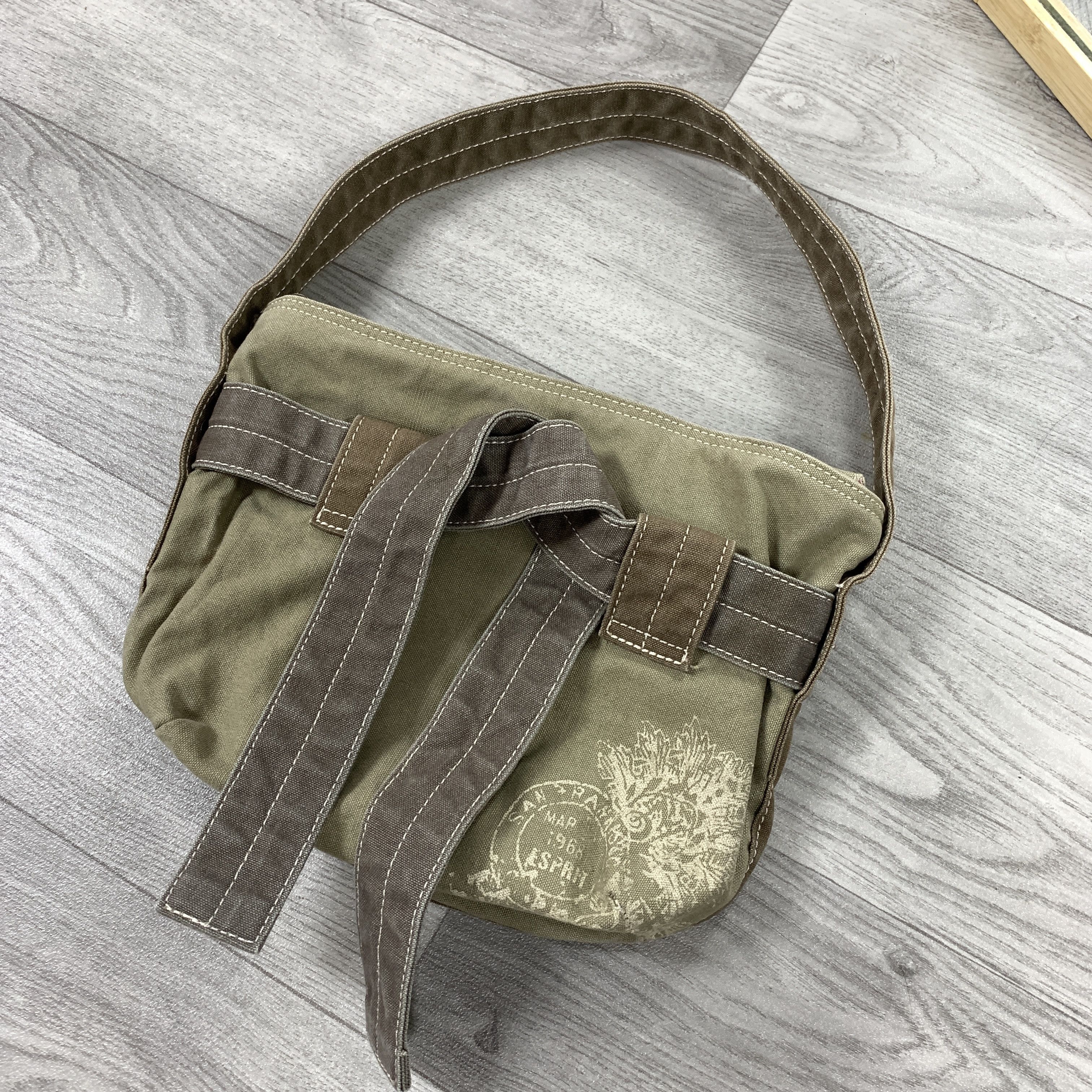 Vintage Vintage Y2K Bondage Khaki Handle Shoulder Women's Bag Size ONE SIZE - 5 Thumbnail