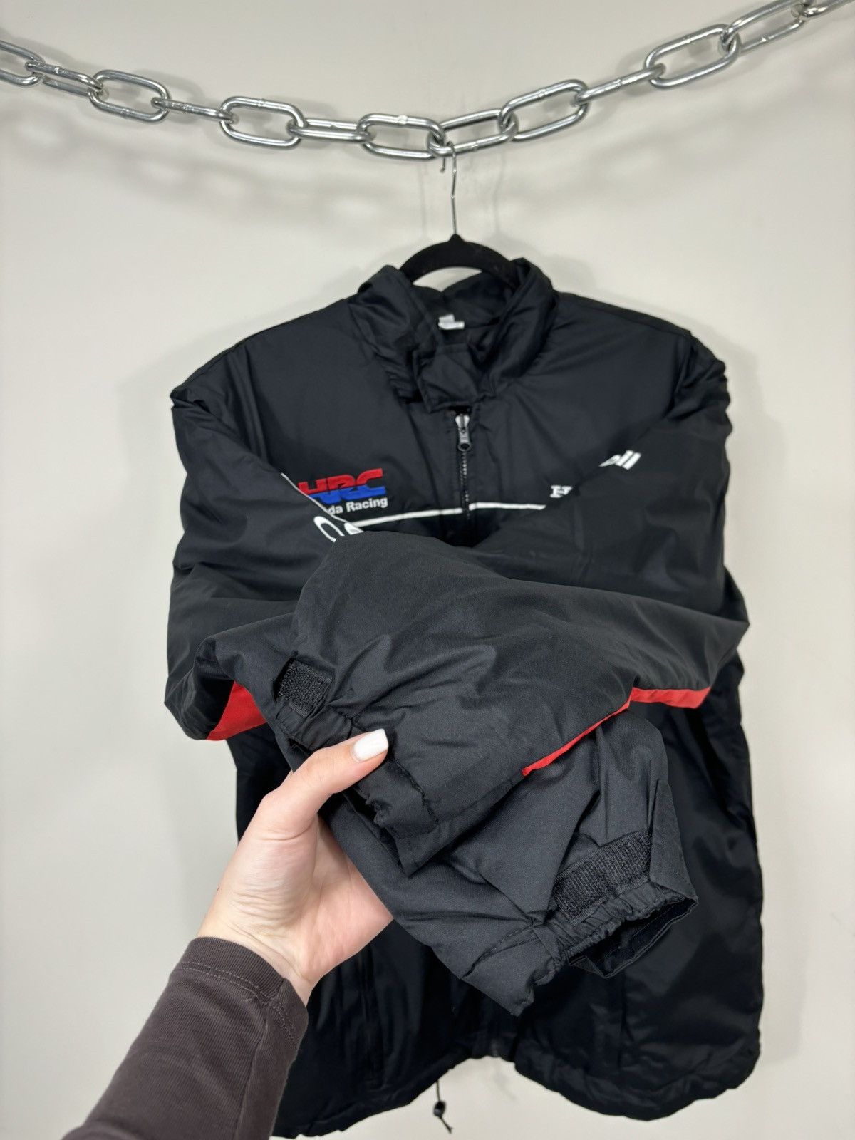 Honda Vintage Honda Moto Big Logo Rare Japanese Racing Jacket Size US XL / EU 56 / 4 - 10 Thumbnail
