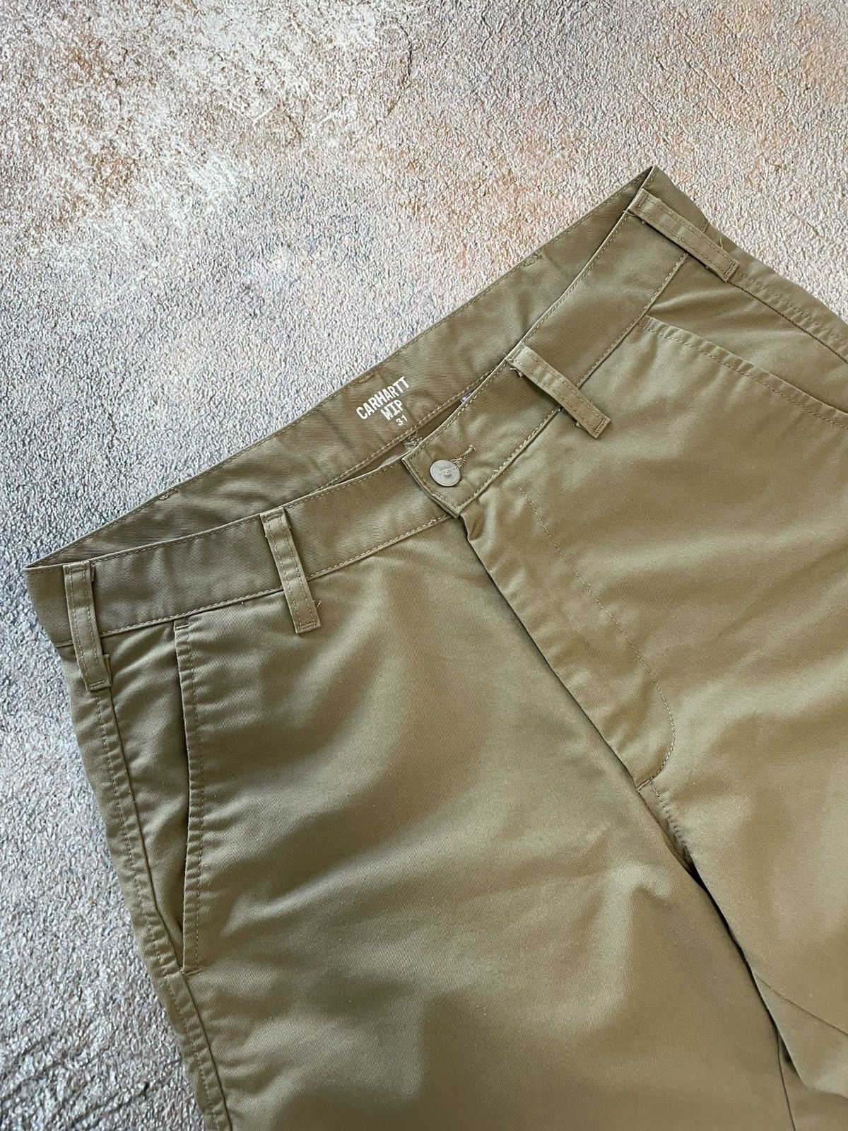 Carhartt Vintage Carhartt Wip Cotton Beige Shorts Size US 31 - 5 Thumbnail