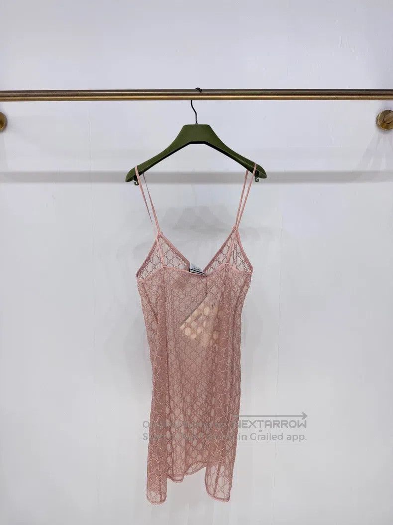 Gucci Gucci Full old flower logo lace strap vest Size XS / US 0-2 / IT 36-38 - 2 Thumbnail