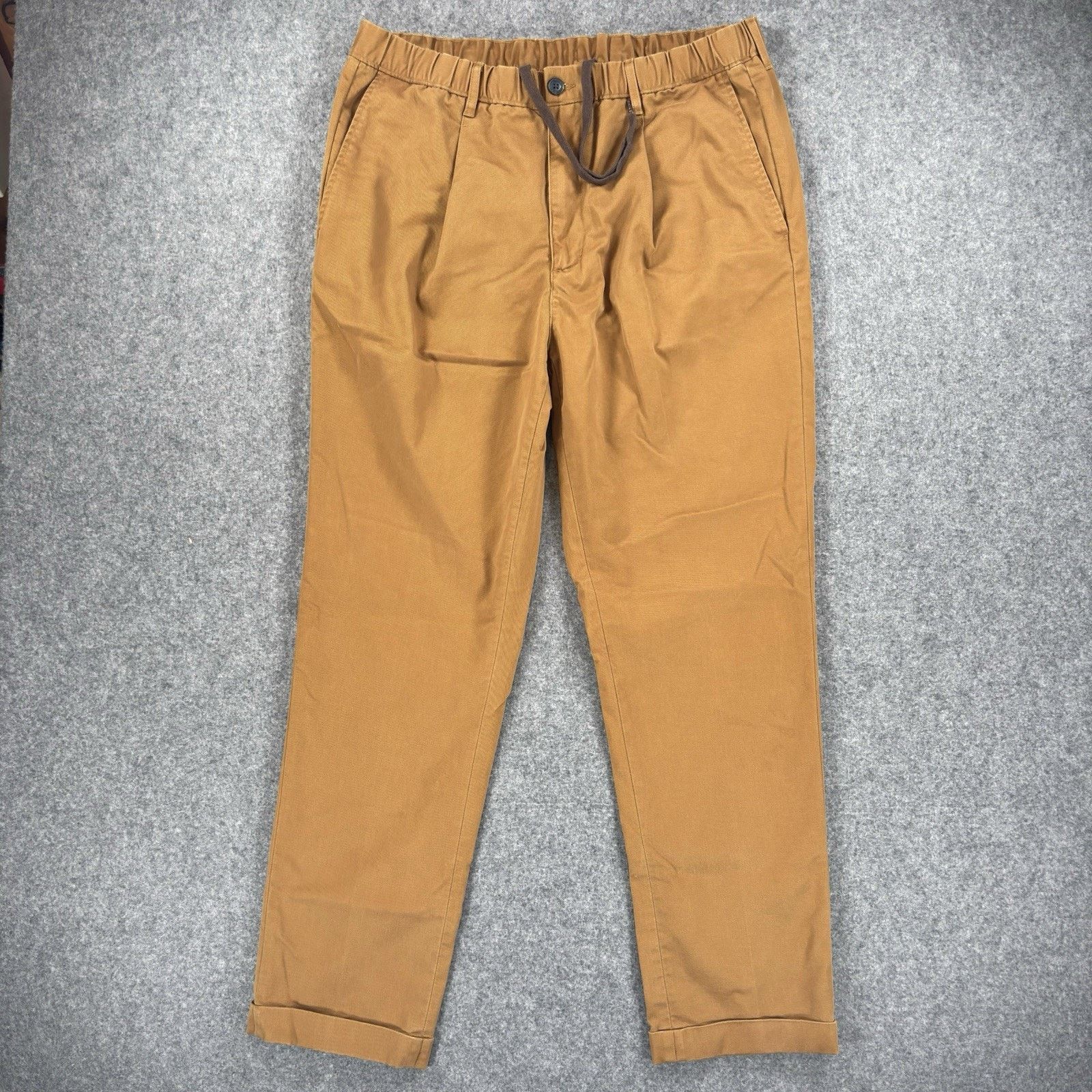 Lands' End Lands' End Men's Drawstring Chino Pants Large 36-38 Brown Size US 36 / EU 52 - 1 Thumbnail