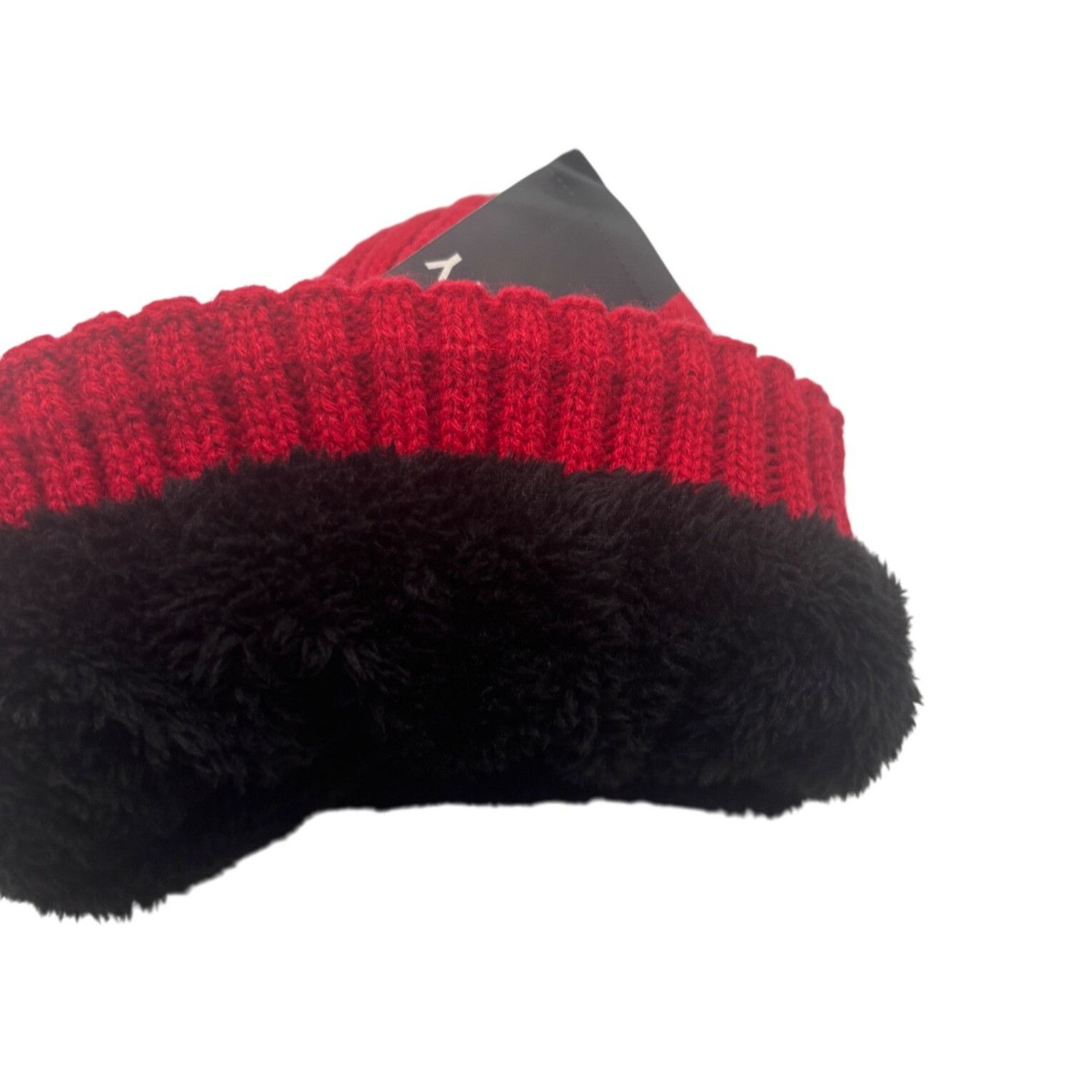 DKNY DKNY Fleece-Lined Knit Beanie, Red Size ONE SIZE - 5 Thumbnail