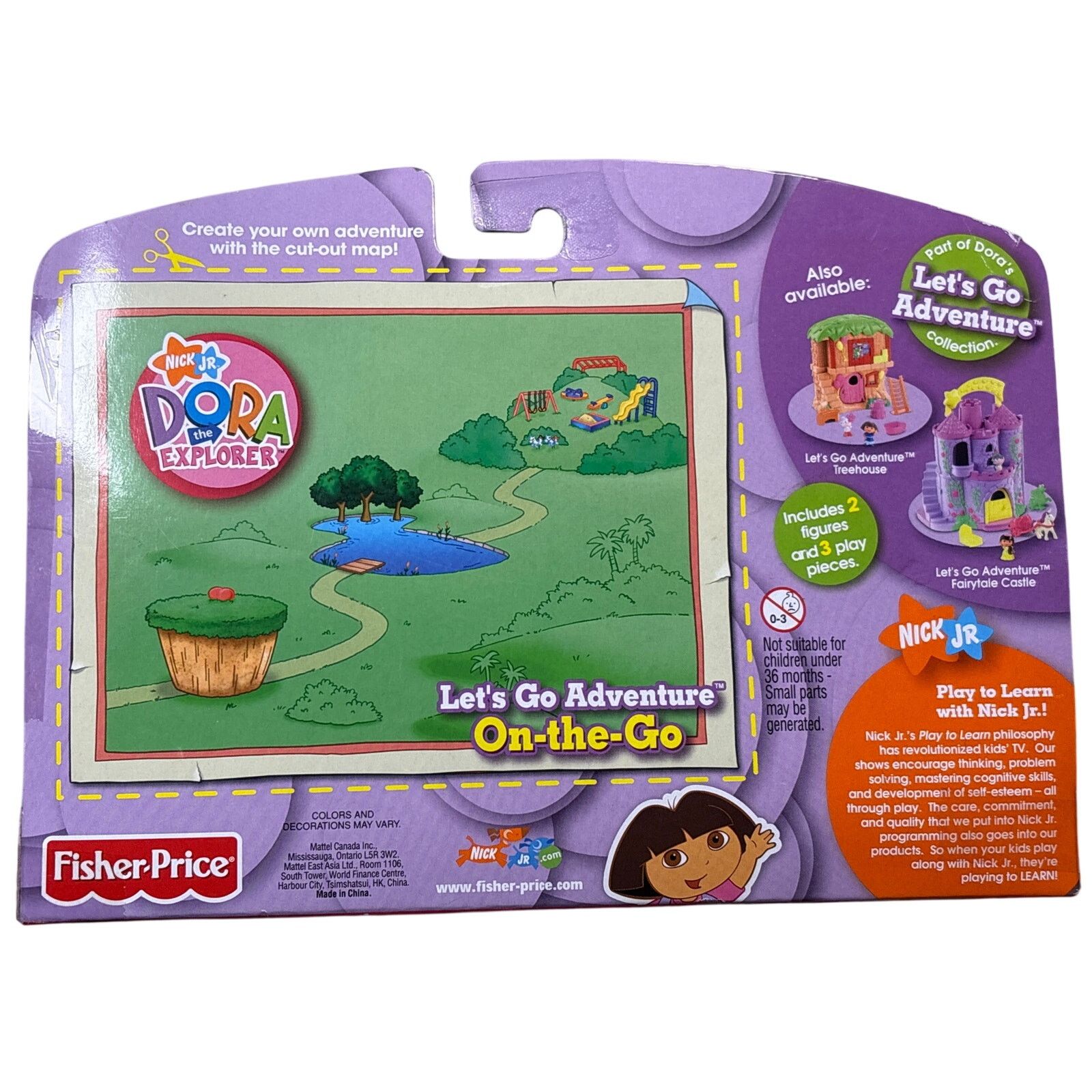 Nickelodeon New 2005 Nick Jr. Dora the Explorer Lets go adventure Sealed Size ONE SIZE - 2 Thumbnail