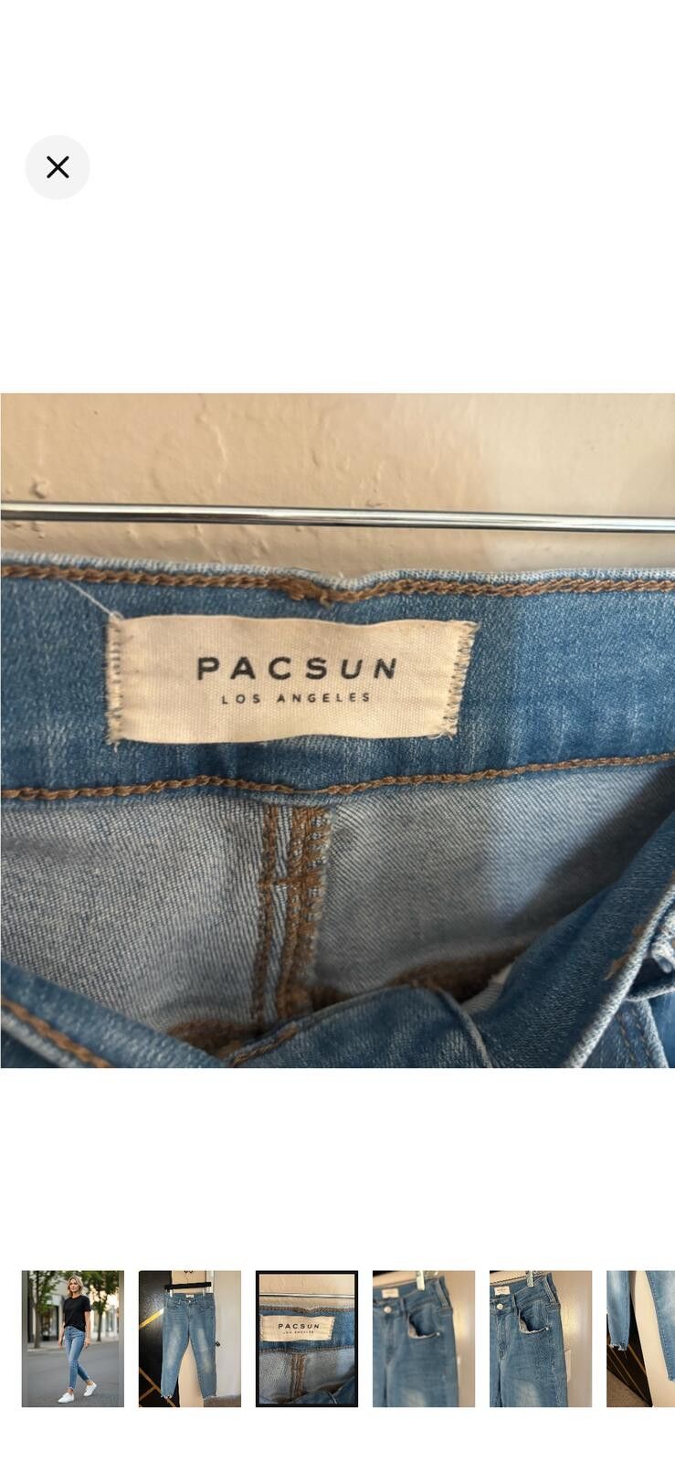 Pacsun (PACSUN) ankle Blue Denim Jeans Size 29" - 2 Thumbnail