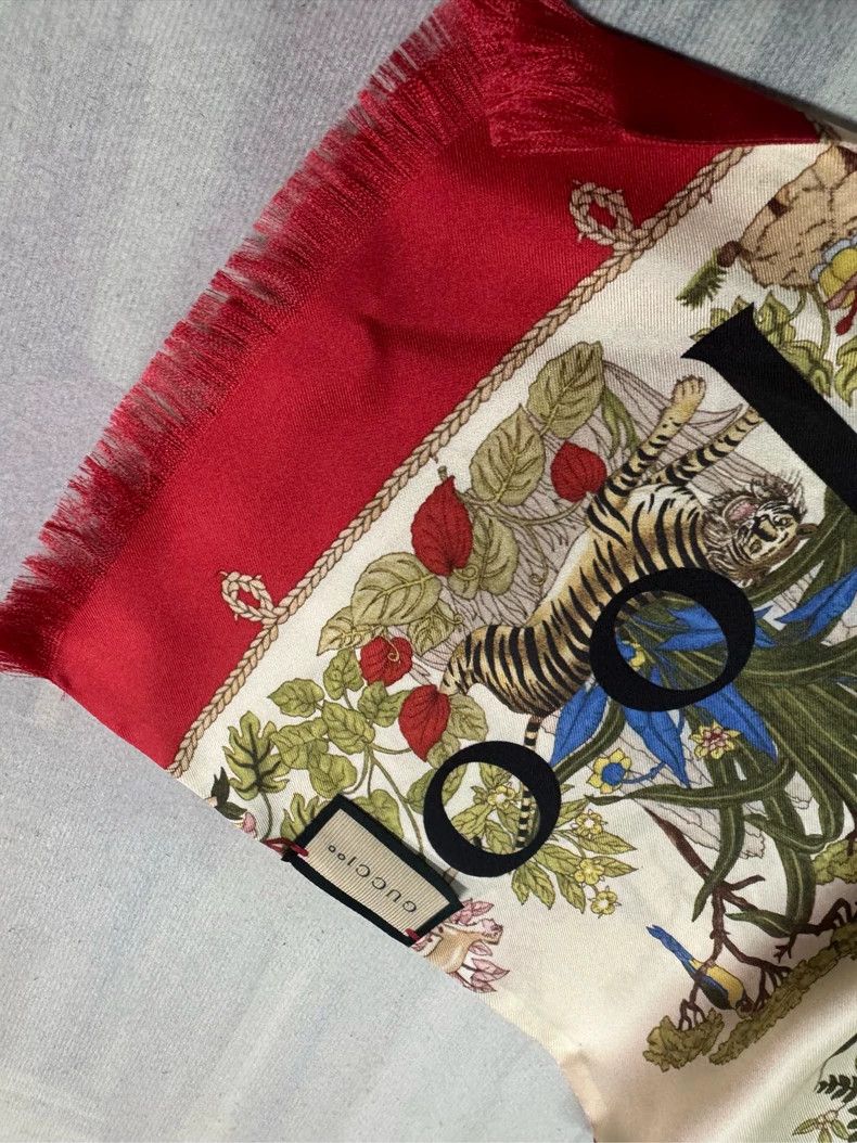 Gucci Gucci Flower double-sided silk 100th anniversary limited e Size ONE SIZE - 5 Thumbnail
