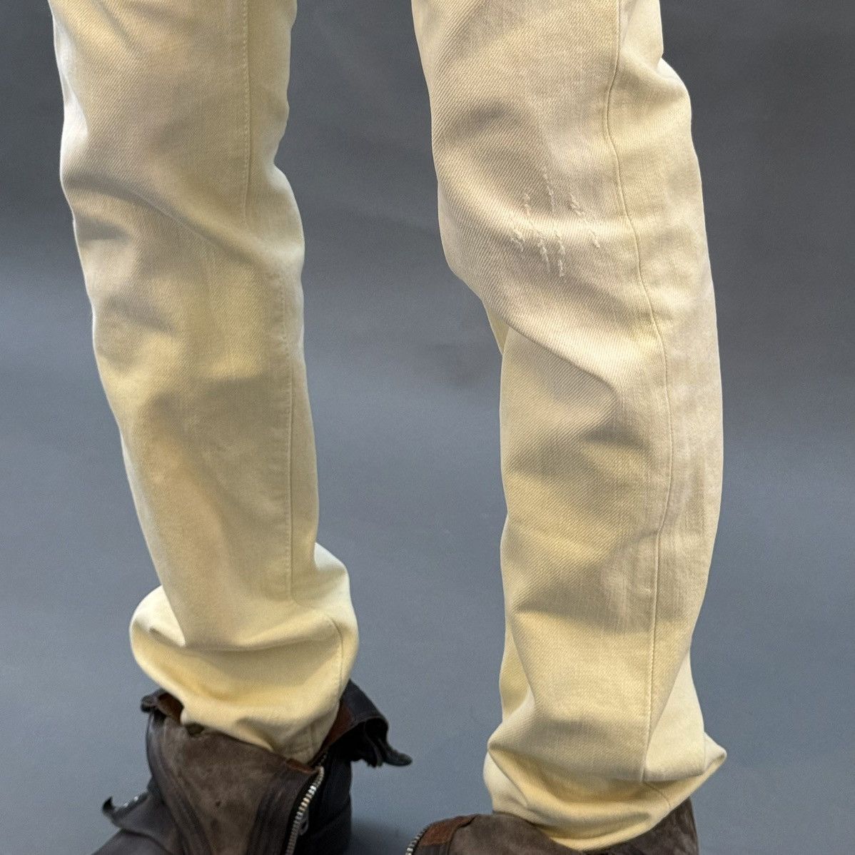 Dior Dior Homme SS06 Jaune Clair Clawmark Jeans Size US 27 - 5 Thumbnail