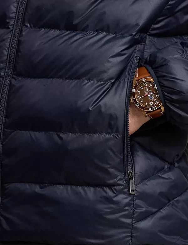 Polo Ralph Lauren o1s22i1n0125 Quilted Jacket in Navy Blue Size US XL / EU 56 / 4 - 4 Thumbnail