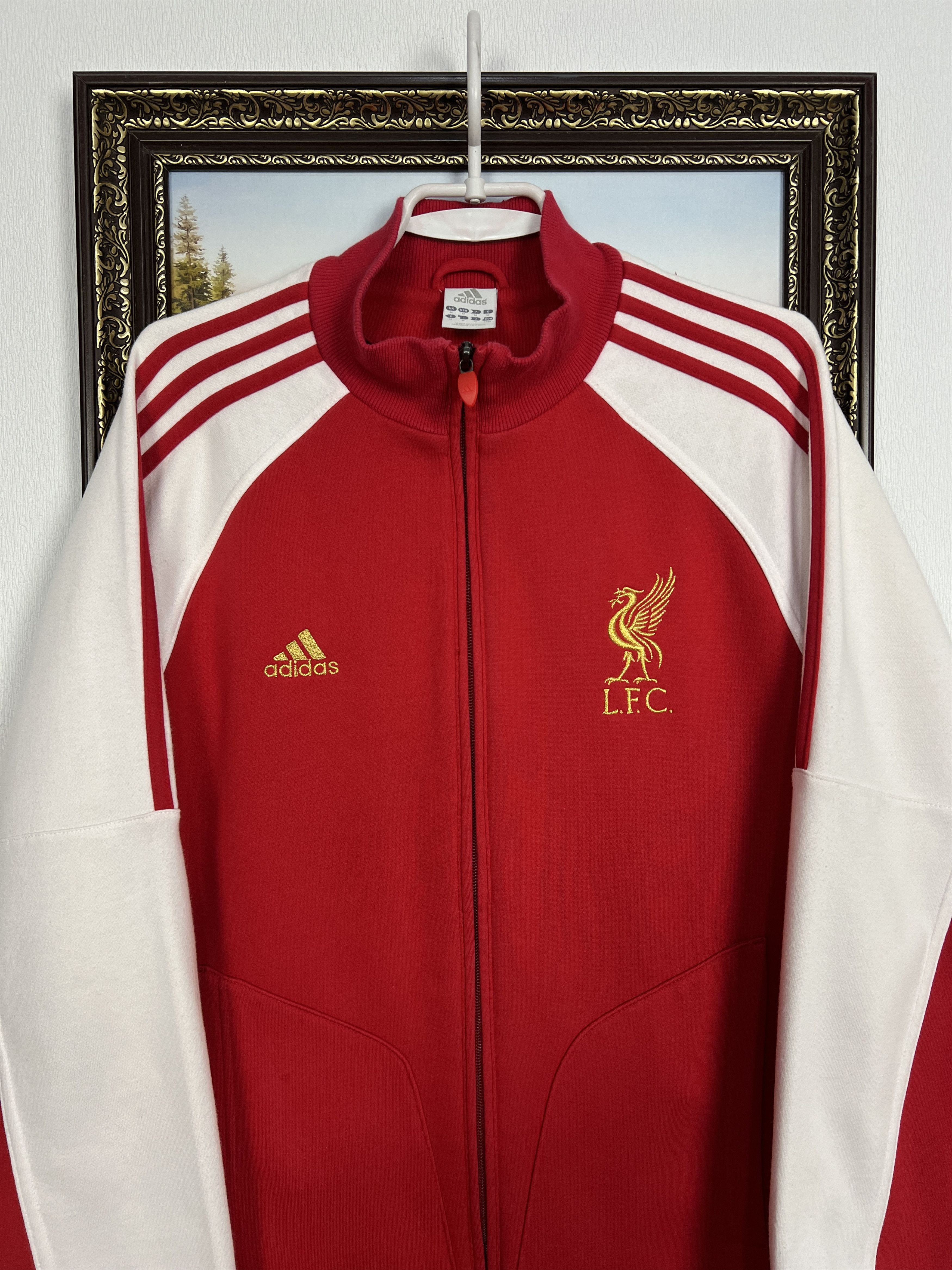 Adidas Vintage Liverpool Football Jacket Soccer Track Top Zip Size US M / EU 48-50 / 2 - 2 Thumbnail