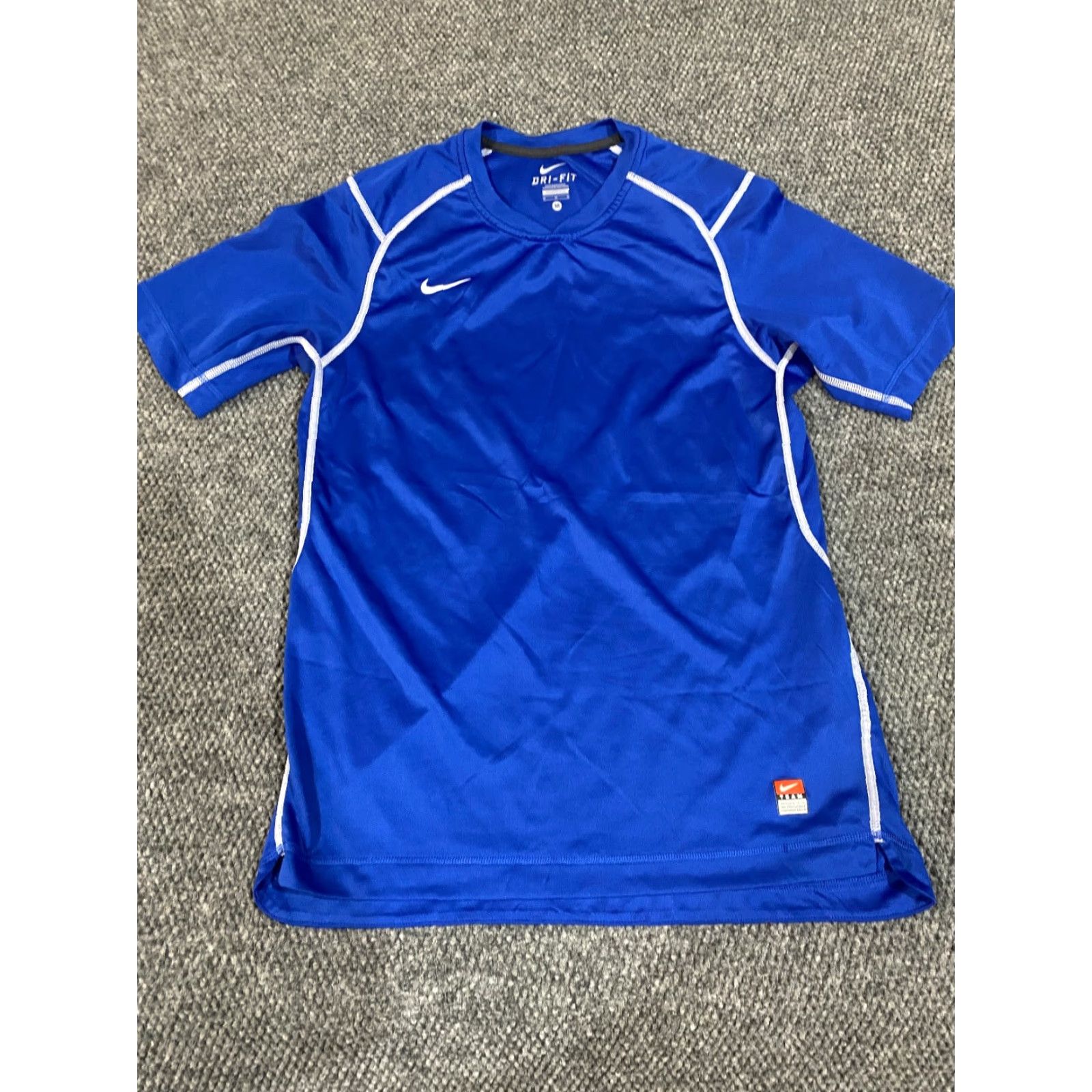 Nike Nike Dri-Fit Shirt Mens Medium Blue Athletic T-Shirt Soccer Gym Training Casual Breathable Moisture Wicking Size US M / EU 48-50 / 2 - 2 Thumbnail