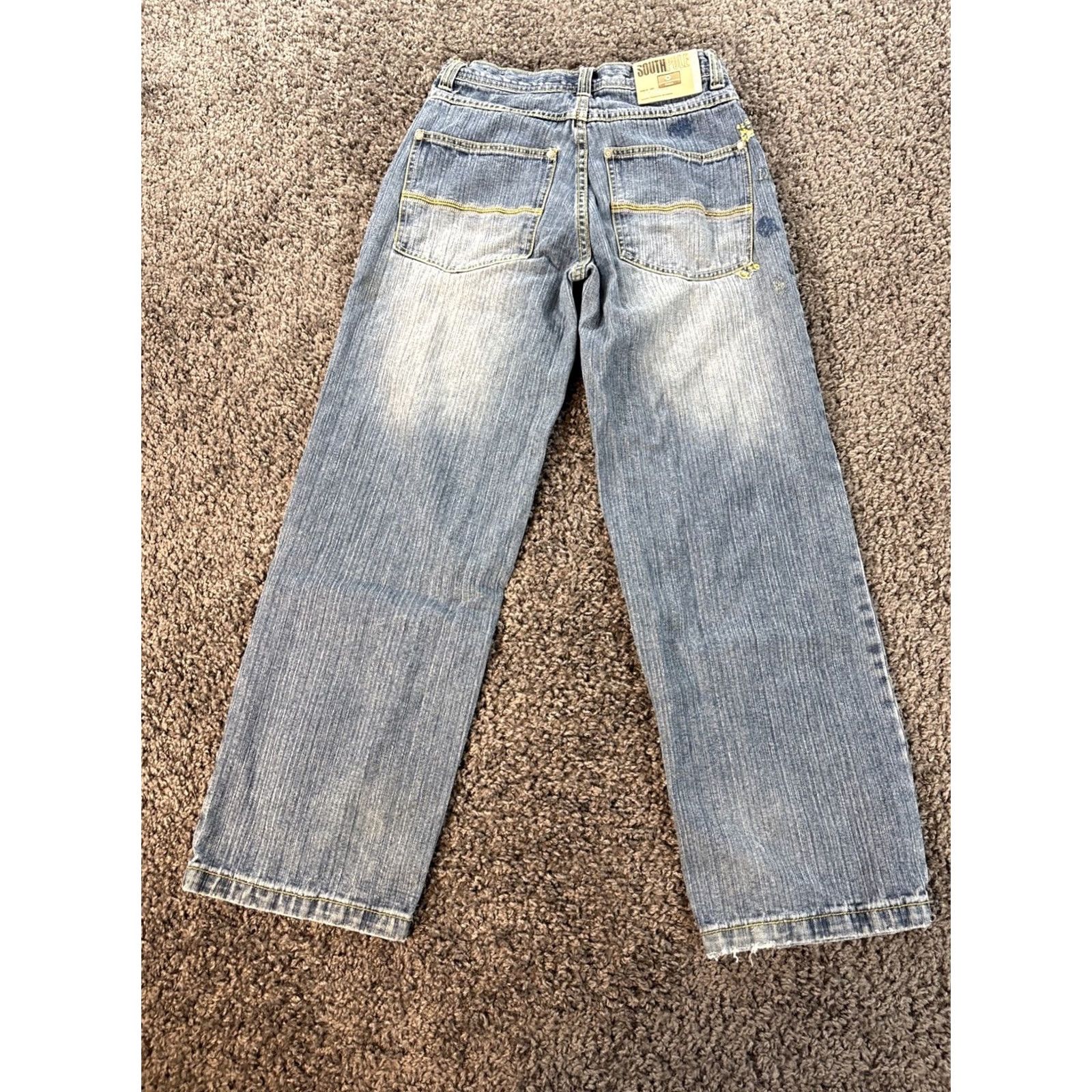Southpole VINTAGE Southpole Jeans Blue Denim 28x28 Wide-Leg 5-Pocket Grunge Women Size 28 Regular Rise High Baggy 90s Style Jeans Size 28" / US 6 / IT 42 - 7 Thumbnail