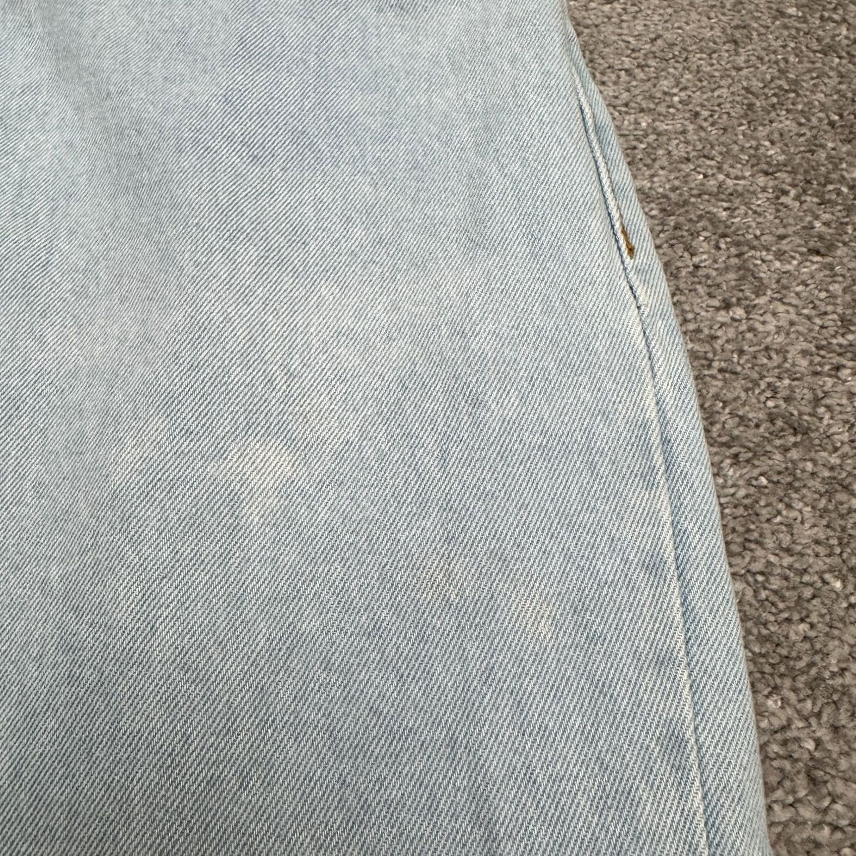 Vintage Milipili Tapered Jeans Womens 12 US 42 High Rise Two Tone Blue Denim Full Zip Size 34" / US 12 / IT 48 - 6 Thumbnail
