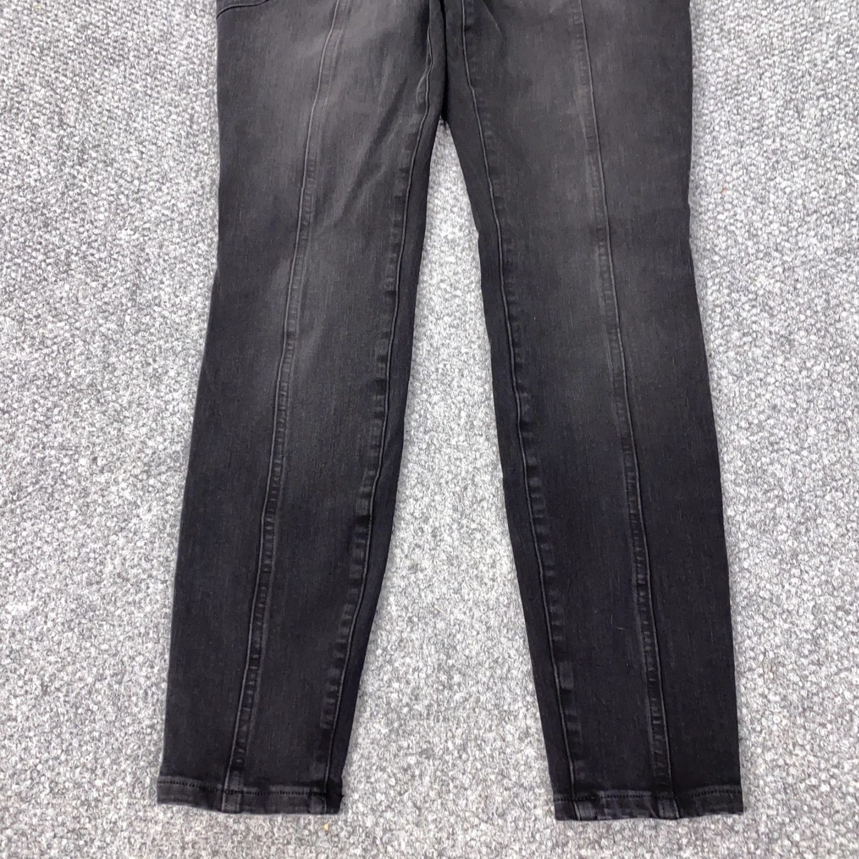 Duluth Trading Company Duluth Trading Pants Womens 8 Black Skinny Leg Stretch Denim Pull On Jeans Jegging High Rise Slim Waist Elastic Pockets 29 In Inseam Womens Size 30" / US 8 / IT 44 - 3 Thumbnail