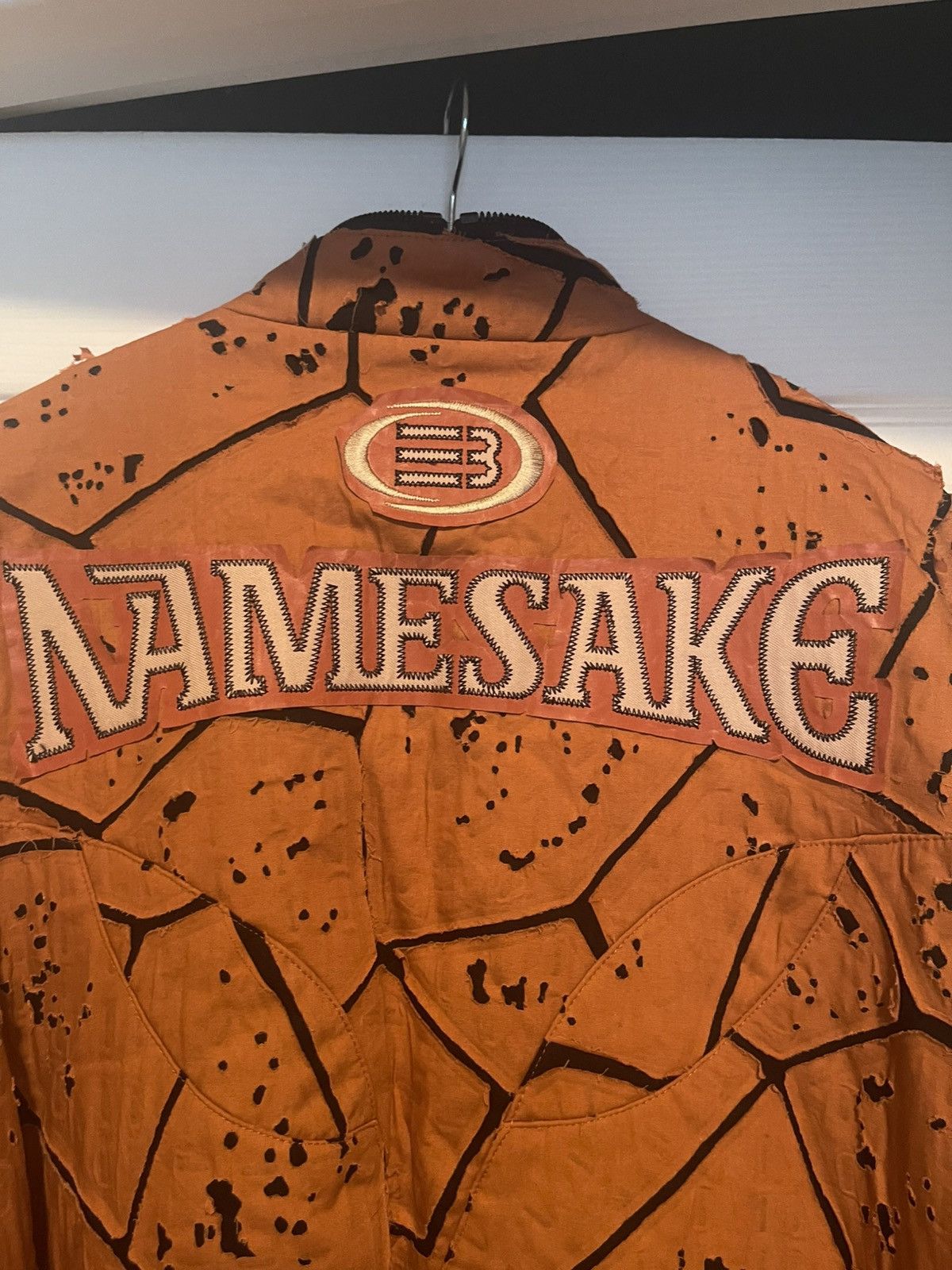 NAMESAKE Orange Giorgio Padded Paneled Bomber Jacket Size US M / EU 48-50 / 2 - 8 Thumbnail