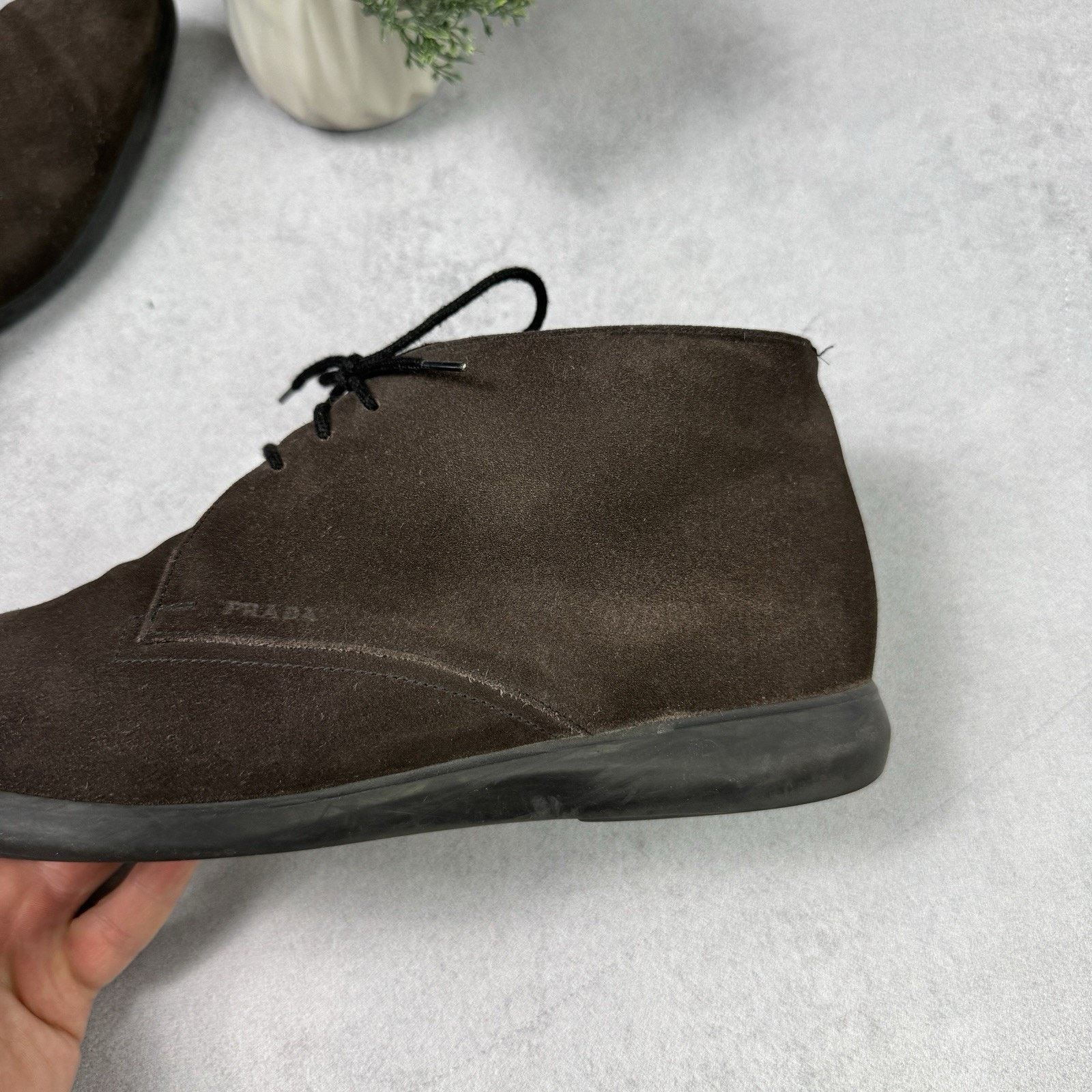 Prada Prada Men Chukka Boot Brown Suede Size US 9 Size US 9 / EU 42 - 15 Thumbnail