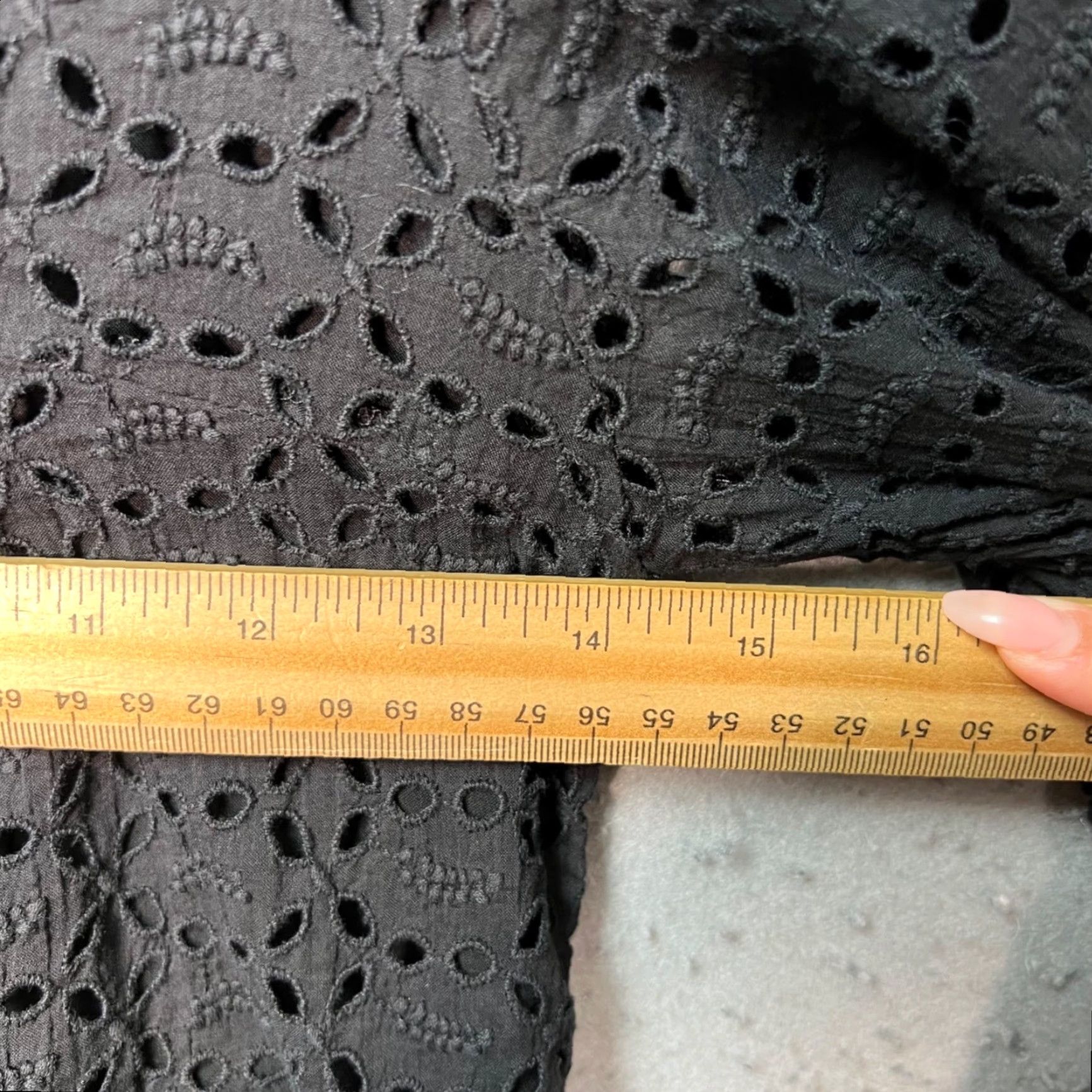 Free People Free People Dress Woman Black Eyelet Tie Back Blouson Sleeve Mini 4 Short Bohemian Summer Party/Cocktail Womens Size S / US 4 / IT 40 - 5 Thumbnail