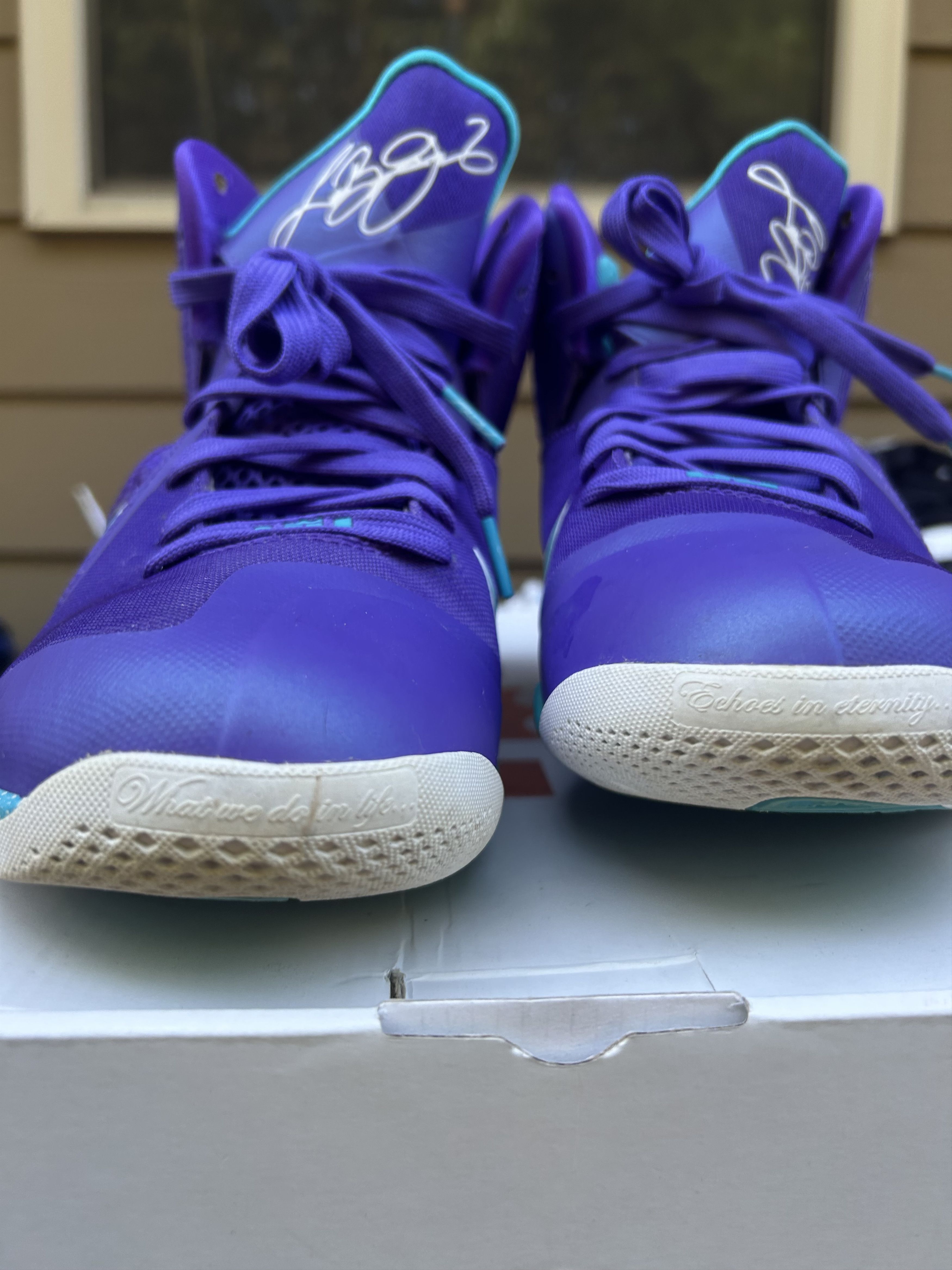 Nike Nike LeBron Summit 2012 Lake Hornets Purple Basketball 8.5 Size US 8.5 / EU 41-42 - 8 Thumbnail