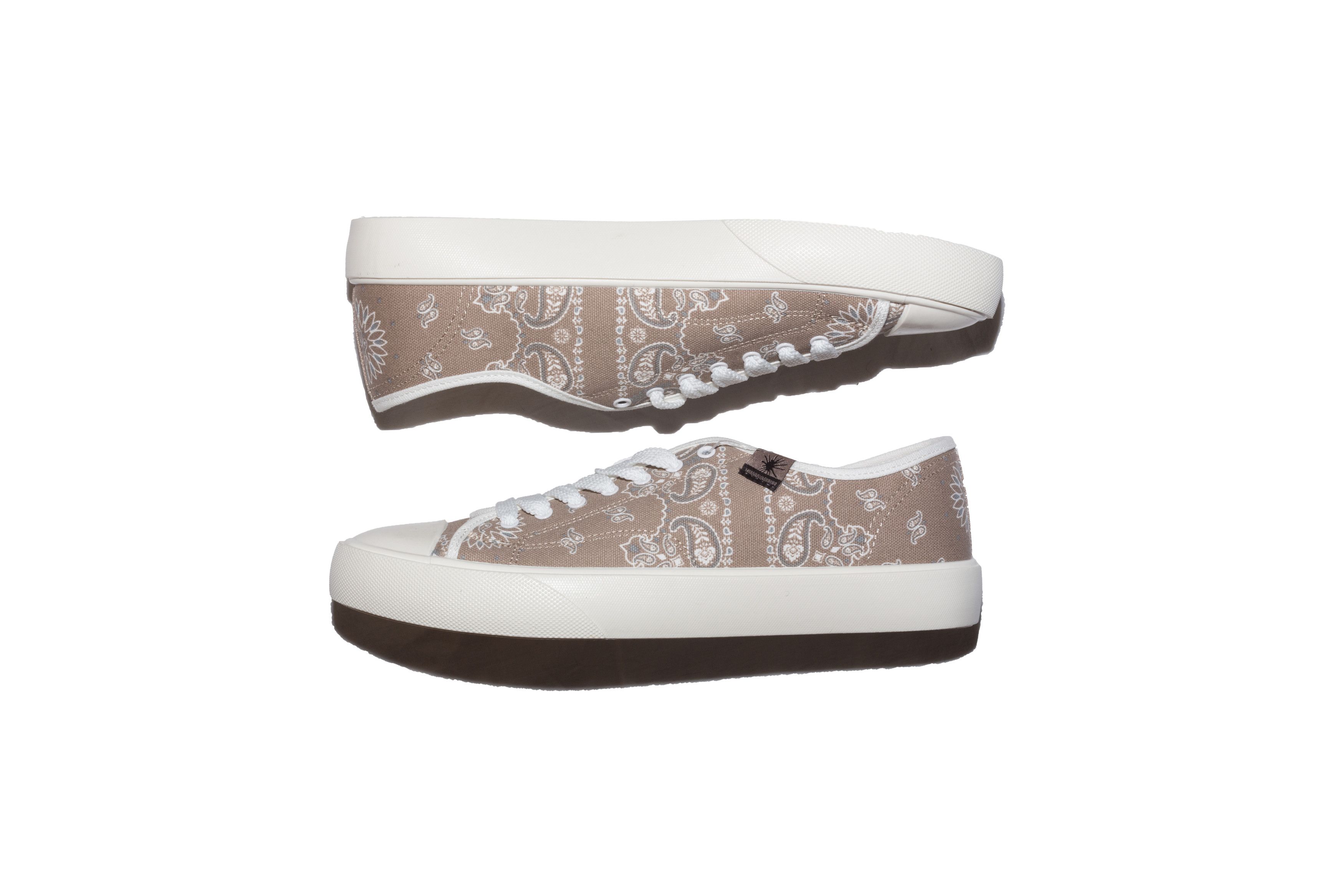 Maison MIHARA YASUHIRO Green Paisley Low Top Court Shoes Size US 10 / EU 43 - 8 Thumbnail