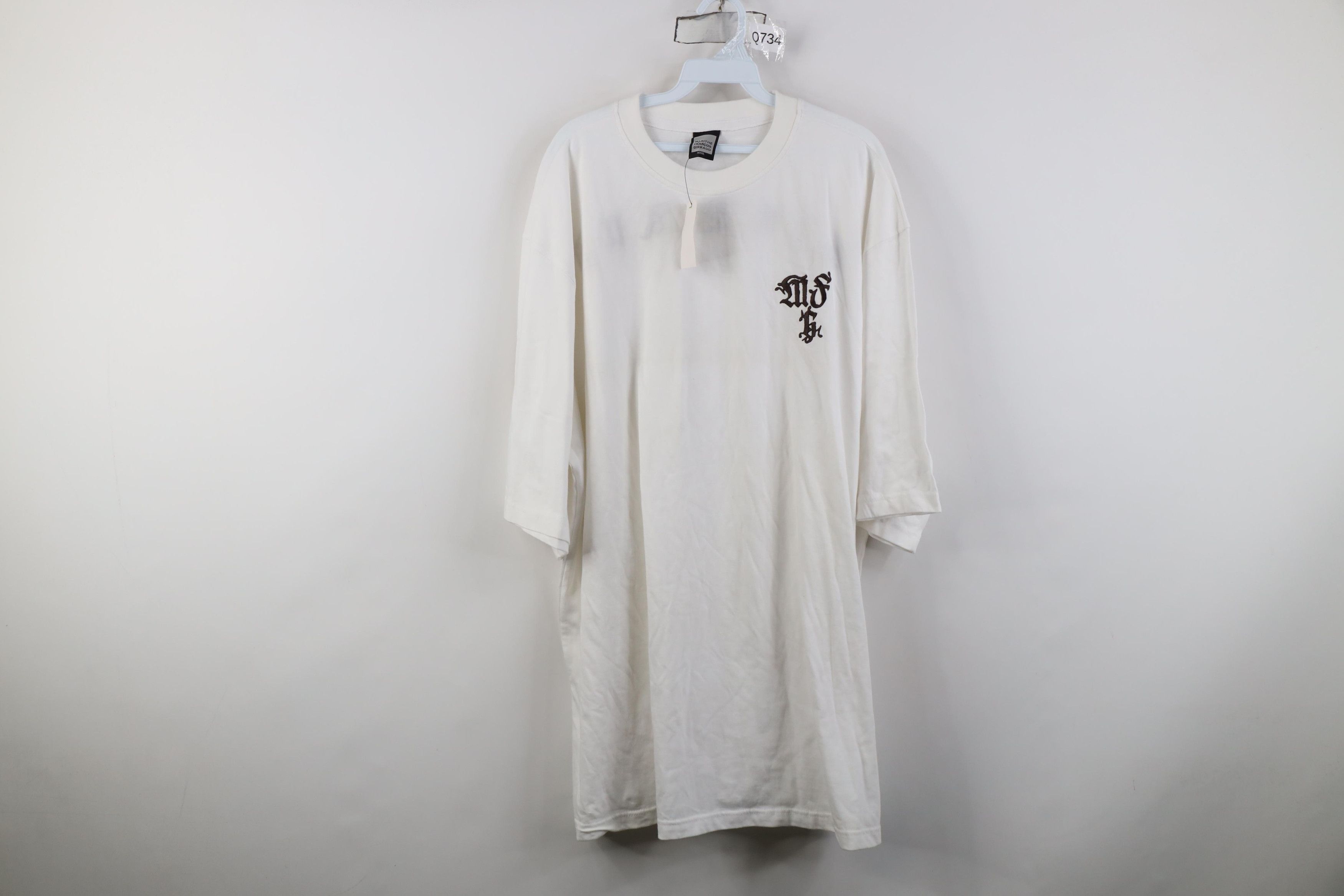 Marithe + Francois Girbaud Deadstock Vintage 90s Marithe Francois Girbaud T-Shirt White Size US XXL / EU 58 / 5 - 1 Thumbnail