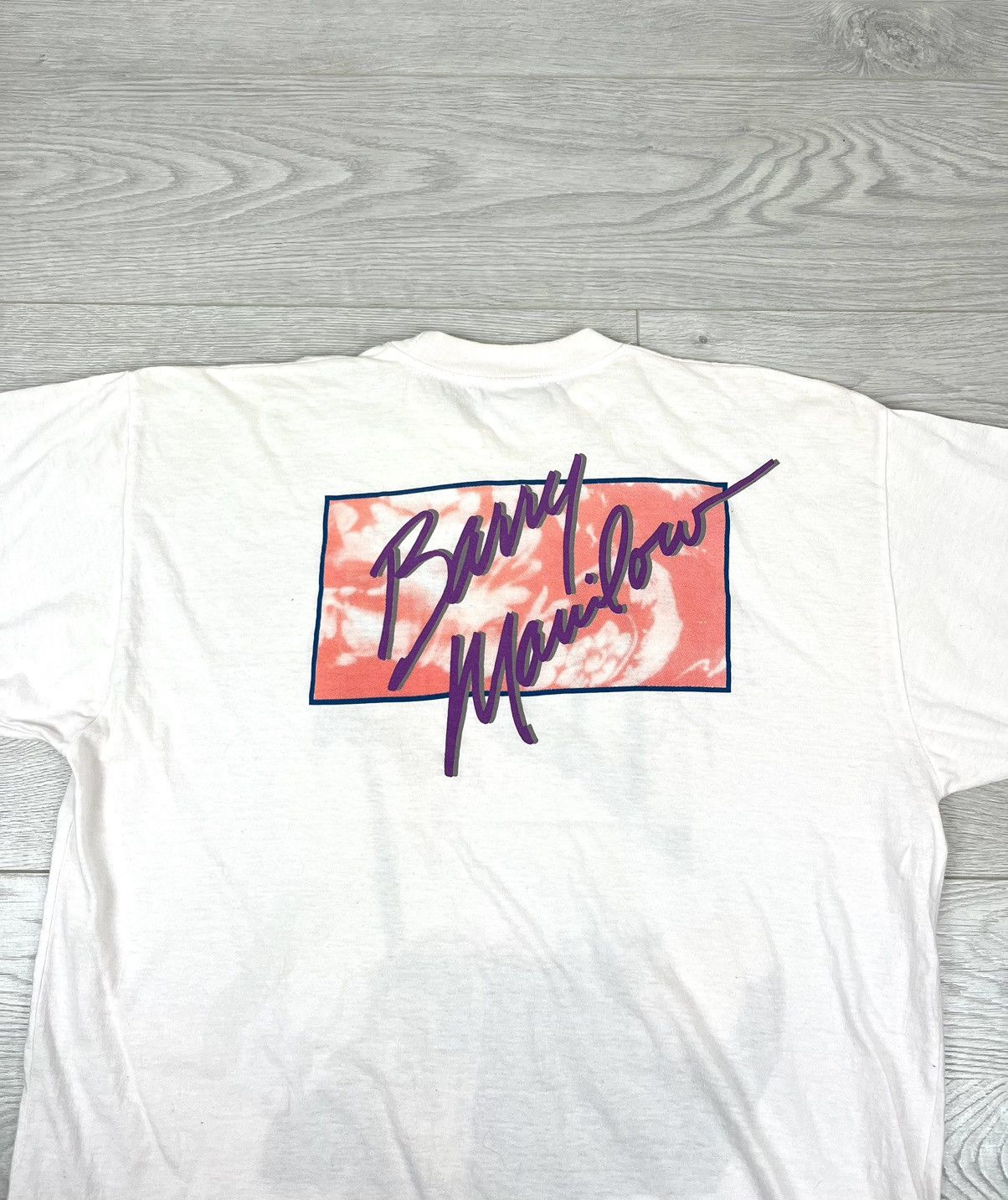 Band Tees × Vintage Barry Manilow 1991 Vintage Singer T Shirt Size US XL / EU 56 / 4 - 2 Thumbnail
