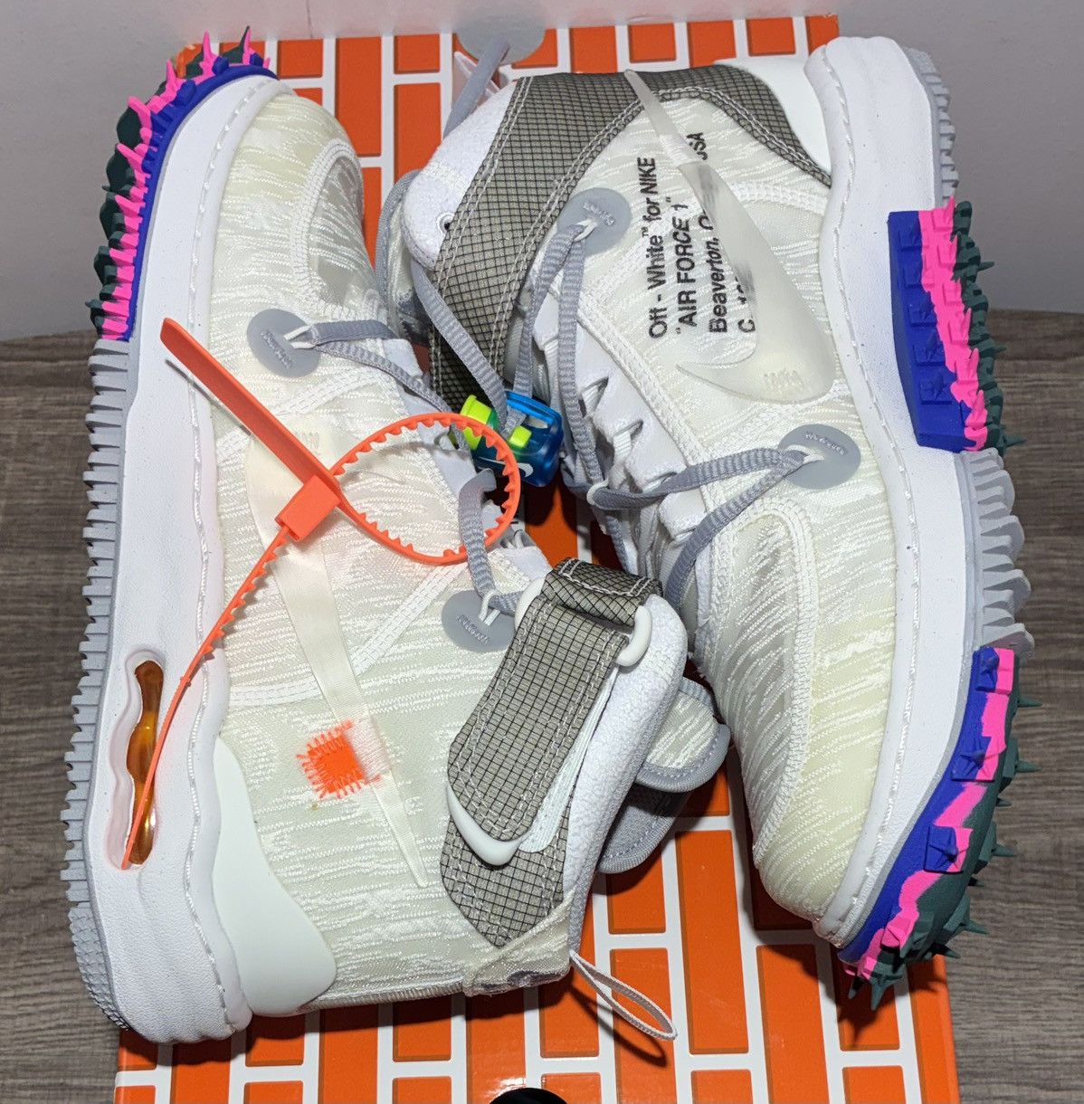 Size 9.5 - Nike Air Force 1 Mid Off-White White