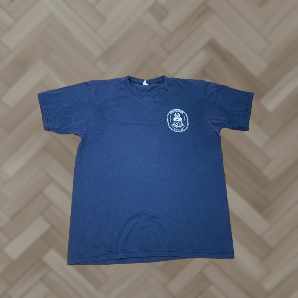 Whistles VINTAGE 90s 80s Graphic Navy Ship Logo T Shirt Blue Size M Short Sleeve Whistler Unisex Size US M / EU 48-50 / 2 - 1 Thumbnail