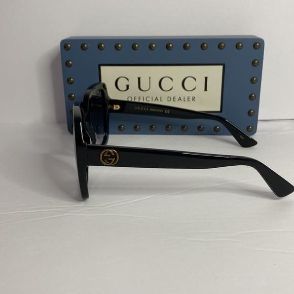 Gucci 💯- New Gucci GG0096S 001 54 Ladies Sunglasses Size ONE SIZE - 4 Thumbnail