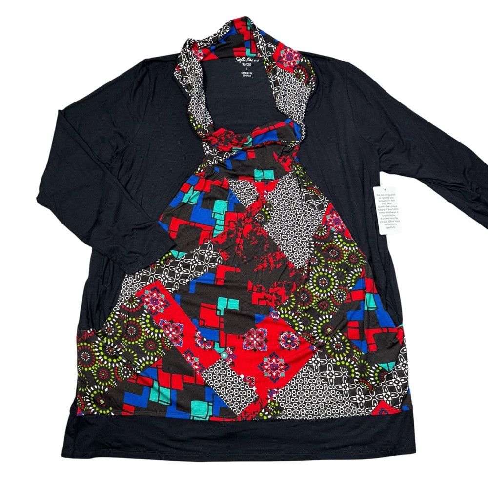 Other NWT New Soft Focus Long Sleeve Cowl Neck Top Size XXL Size XXL / US 16-18 / IT 52-54 - 4 Thumbnail