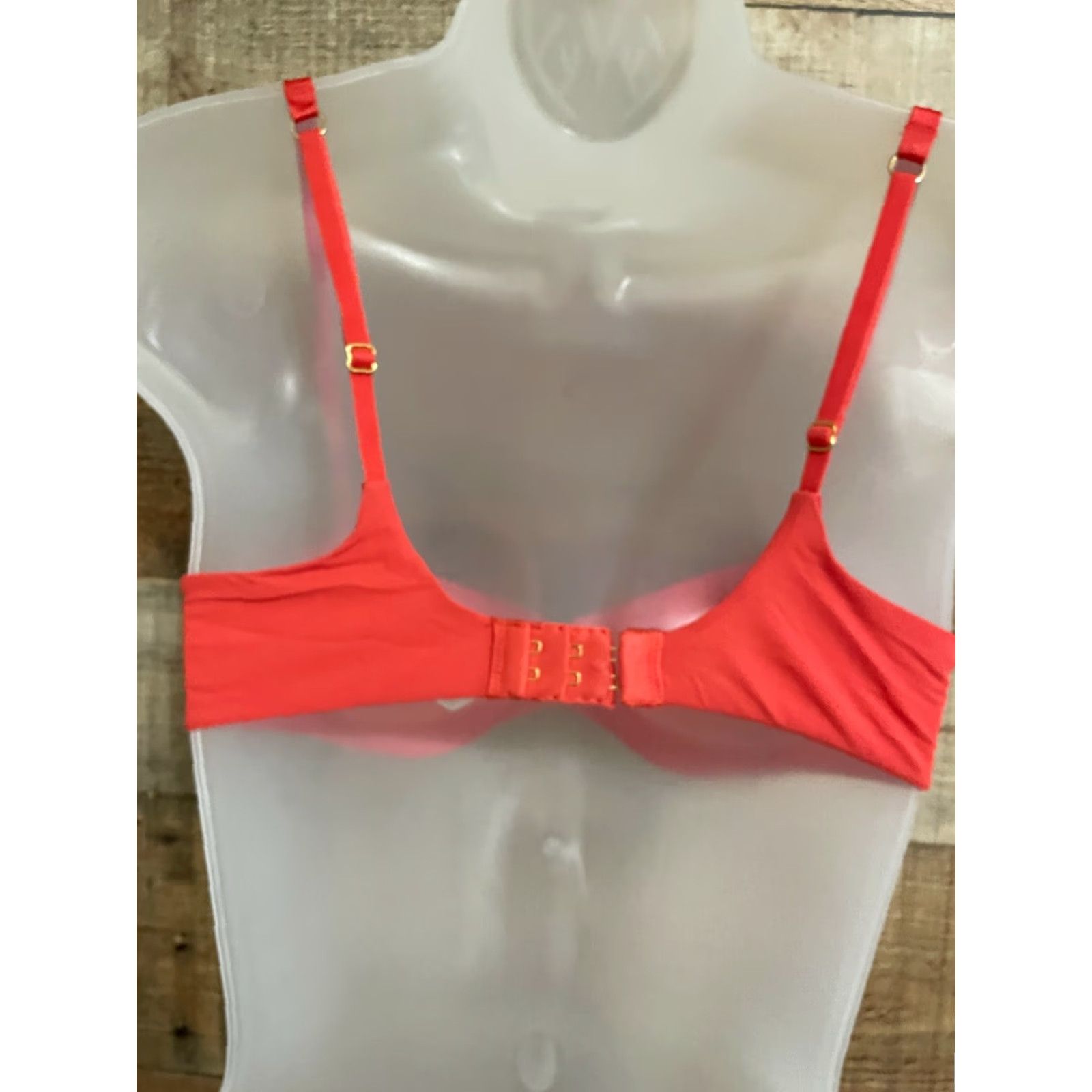 Victoria's Secret Victoria's Secret Very Sexy Orange Lace Lined Push Up Without Padding Bra Sz 34A Size ONE SIZE - 3 Thumbnail