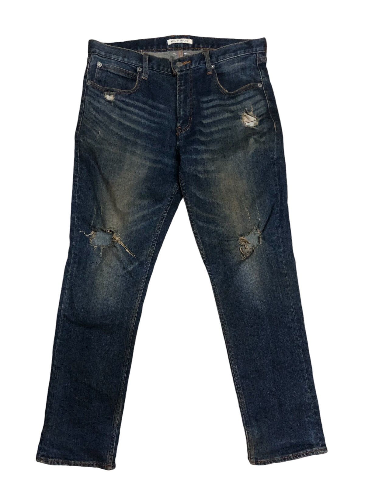 If Six Was Nine × Japanese Brand × MOUSSY Moussy Distressed Denim Pants Size US 33 - 1 Thumbnail