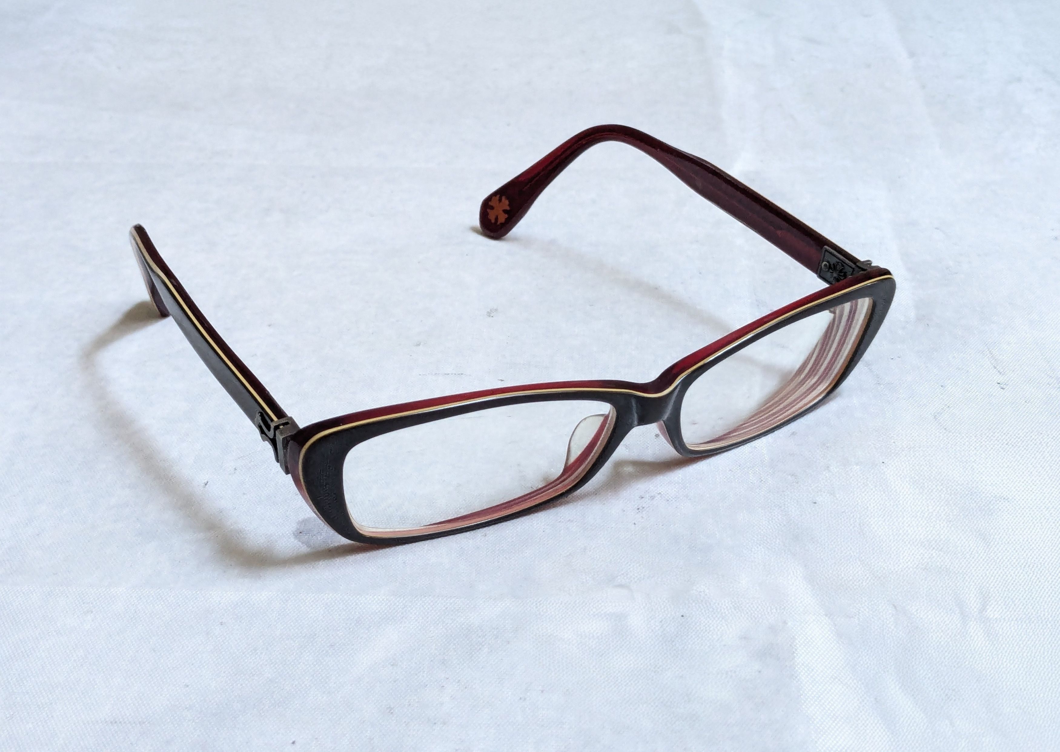Chrome Hearts Chrome Hearts Venus Eyeglasses Black Red Rectangle Size ONE SIZE - 2 Thumbnail