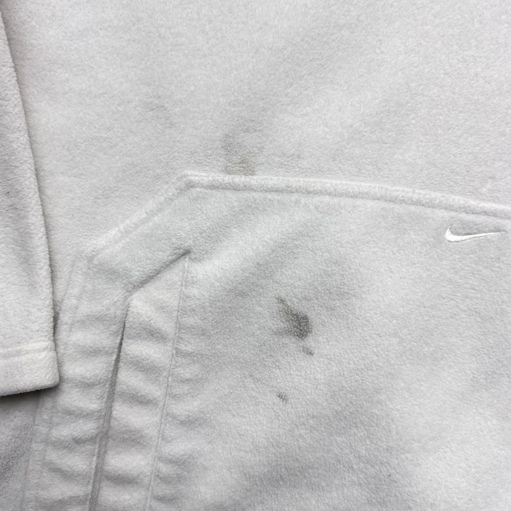 Nike Nike Hoodie Sweatshirt Mens Large White Pullover Fleece Logo Embroidered Swoosh Pockets Sports Shirt Size US L / EU 52-54 / 3 - 7 Thumbnail