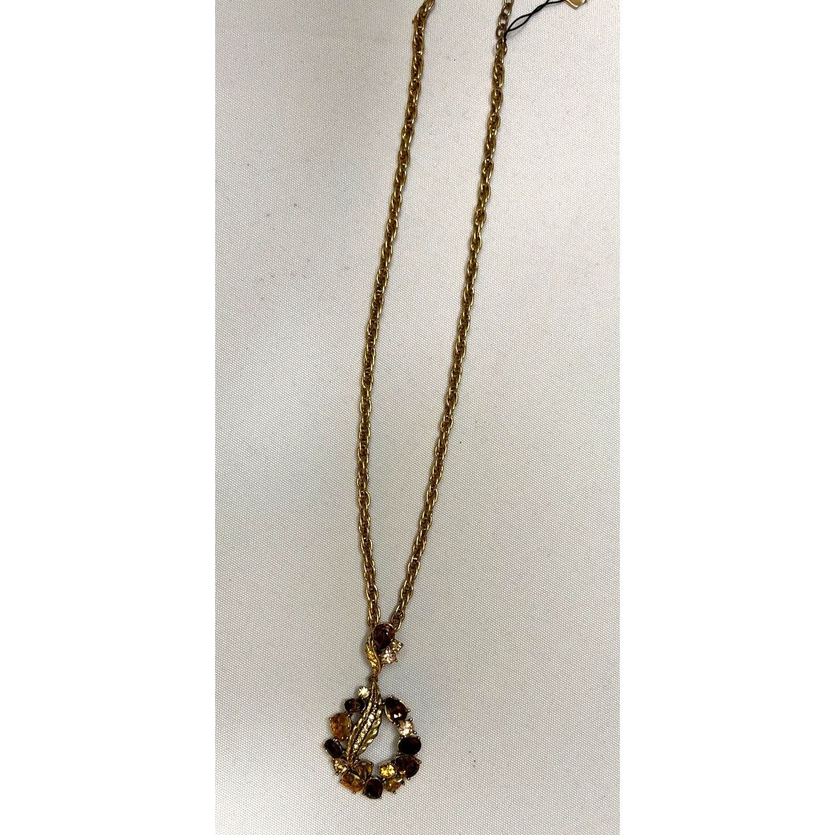 Monet Vintage MONET Amber Pendant Signed Statement Necklace | NWT Size ONE SIZE - 3 Thumbnail