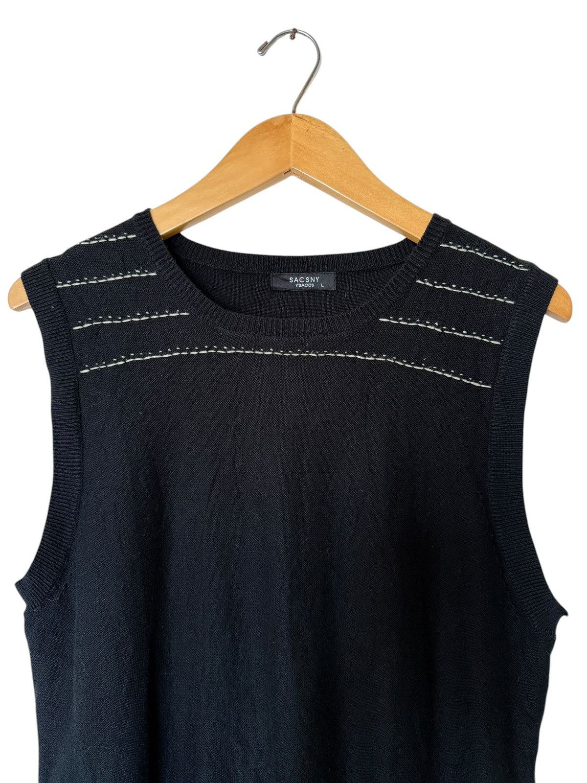 Yohji Yamamoto Vintage Sacsny Y’saccs Crewneck Sleeveless Size US M / EU 48-50 / 2 - 4 Thumbnail