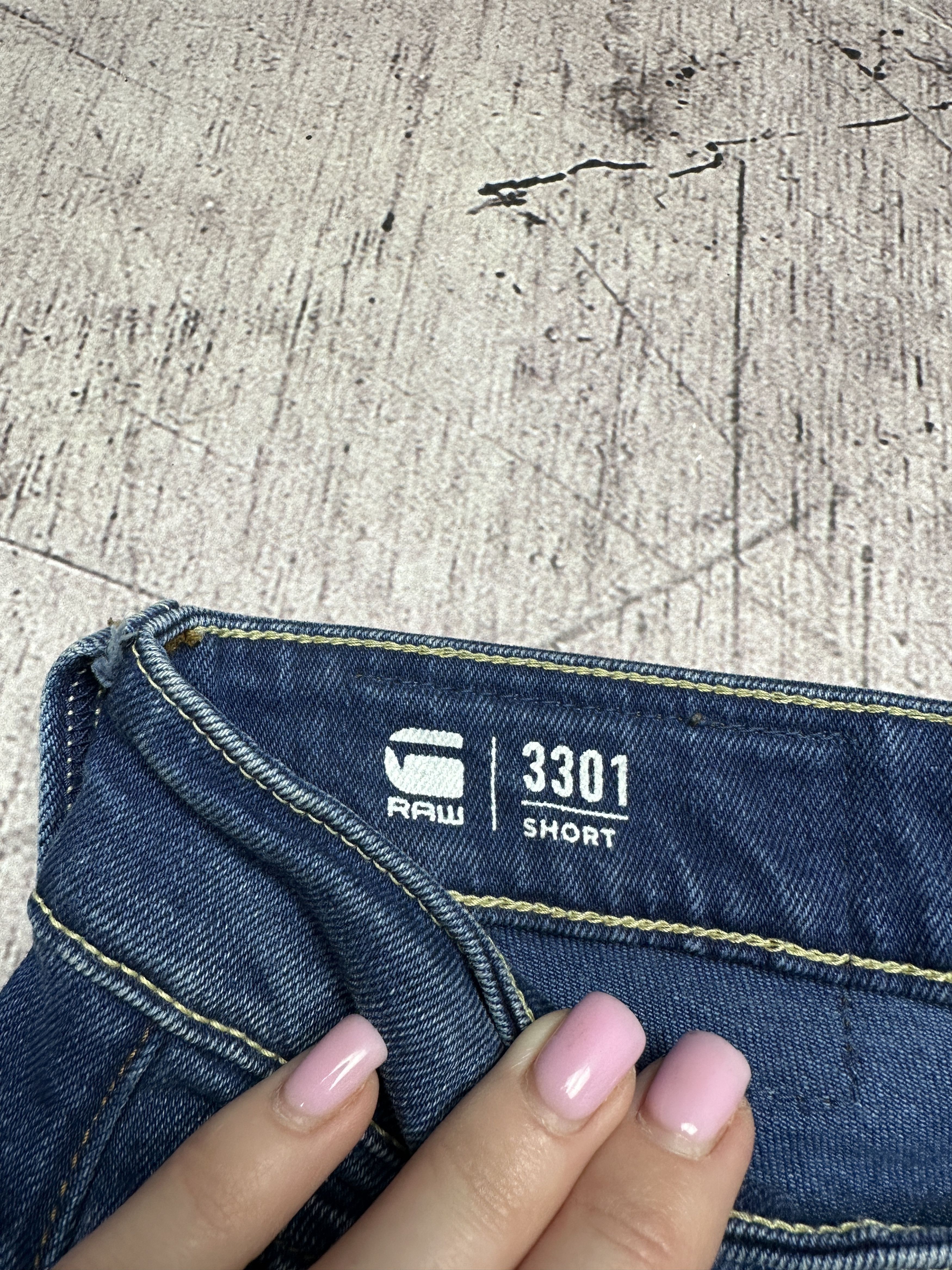 G-Star G Star Raw Mens 3301 Denim Shorts Size US 32 / EU 48 - 3 Thumbnail