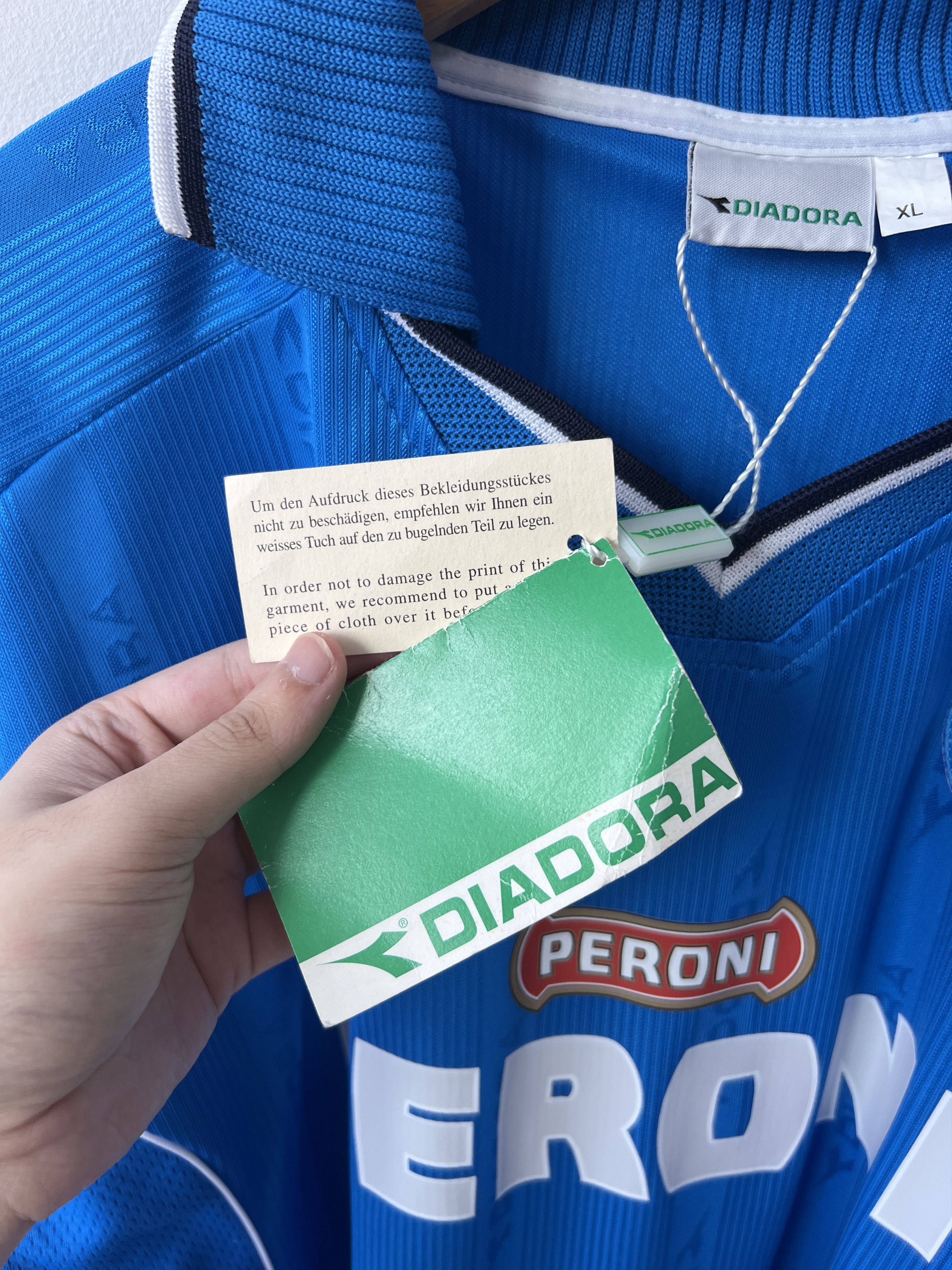 Diadora (XL) Napoli 2000-01 Home Kit (NEW) Size US XL / EU 56 / 4 - 4 Thumbnail
