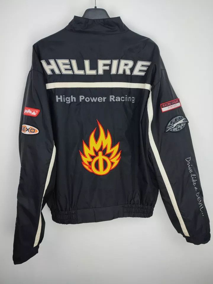 Vintage Vintage Polo Power Racing Hell Fire 90s Men's Motorcycle Size US XXL / EU 58 / 5 - 13 Thumbnail