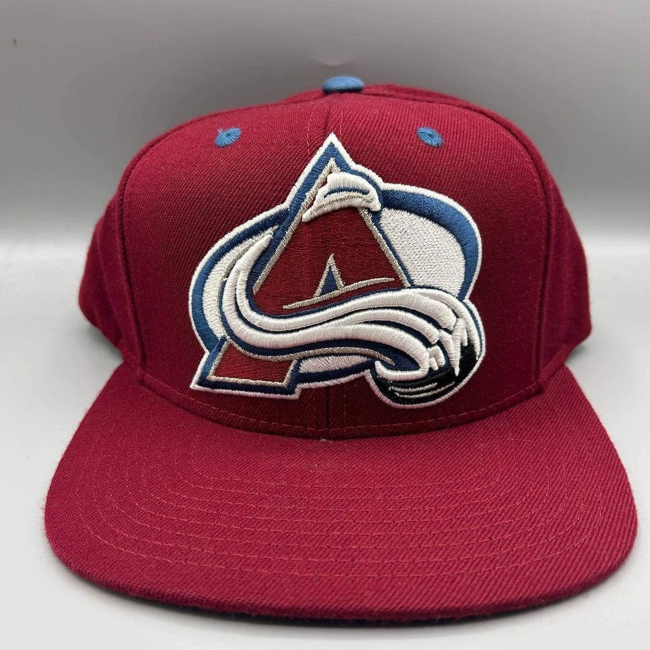 Mitchell & Ness Colorado Avalanche Hat Men Red Blue Embroidered Snap Back Size ONE SIZE - 1 Thumbnail