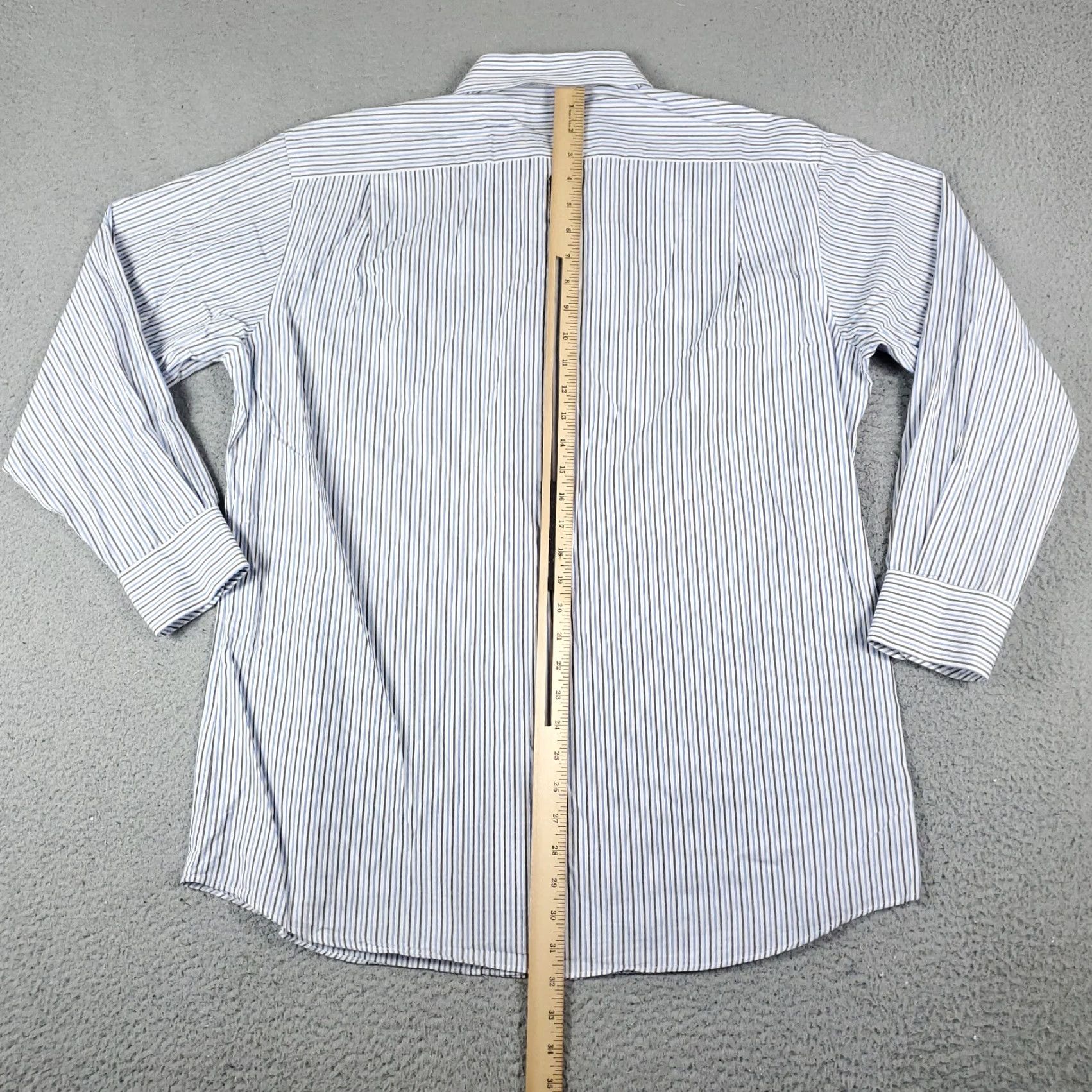 Tommy Hilfiger Tommy Hilfiger Shirt Mens Large Blue Striped Casual Button Up Long Sleeve Size US L / EU 52-54 / 3 - 4 Thumbnail