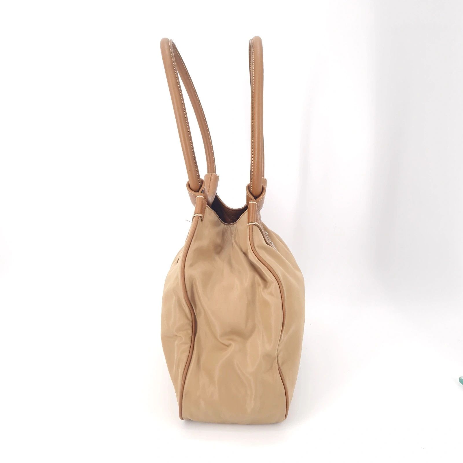 Prada Prada Big Logo Tessuto + Leather Hobo Bag Size ONE SIZE - 8 Thumbnail