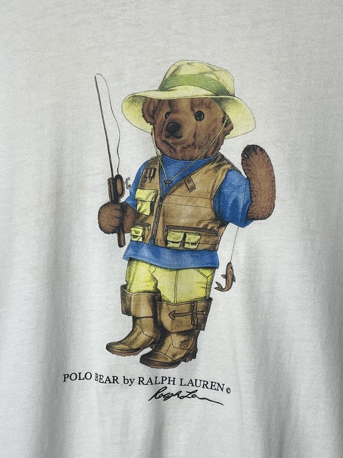 Polo Ralph Lauren × RRL Ralph Lauren × Vintage T-Shirt Polo Bear Fisherman OG Vintage Size US L / EU 52-54 / 3 - 3 Thumbnail