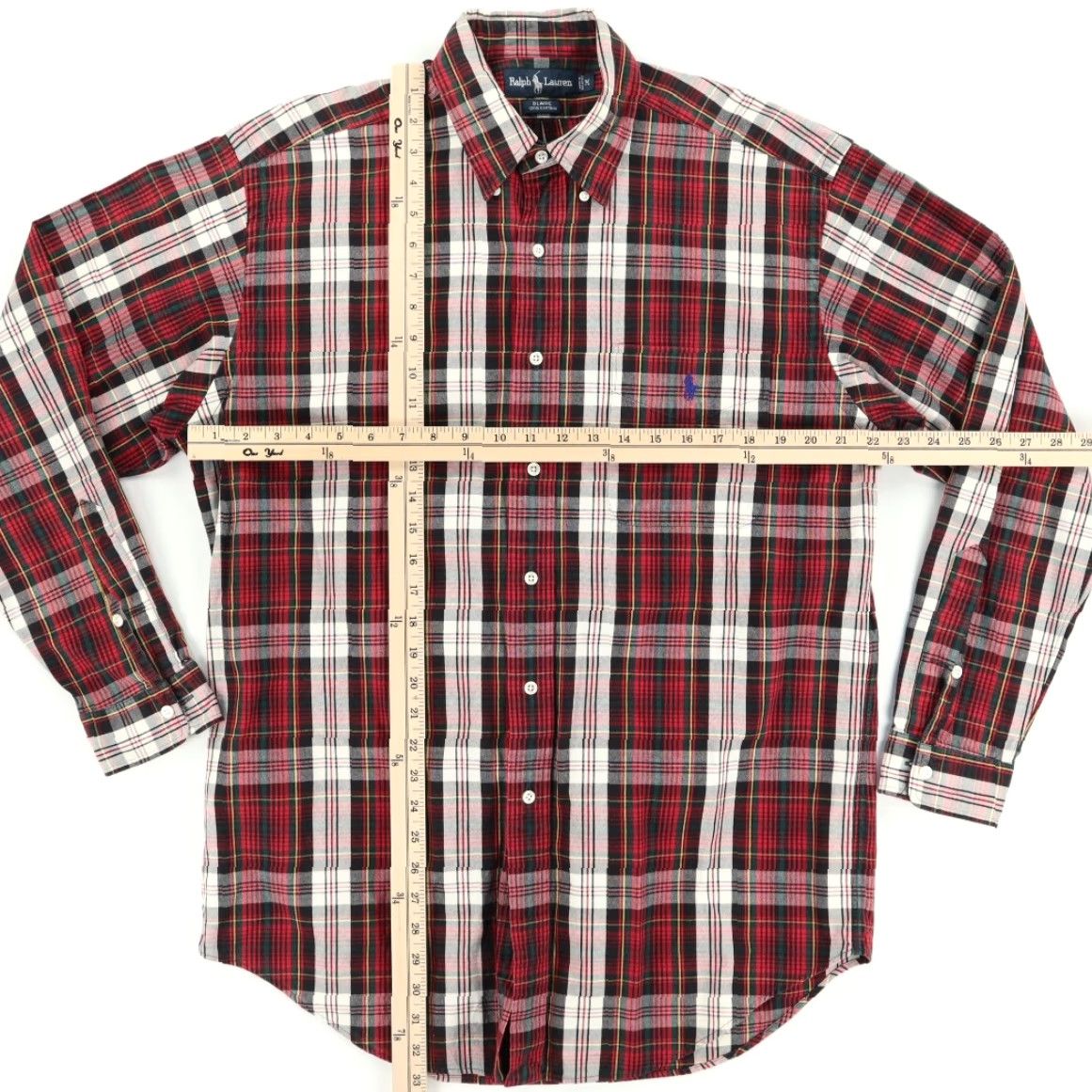 Ralph Lauren Ralph Lauren Blaire Oxford Plaid Long Sleeve Button Down Shirt Red Men's M Shirts Mens Size US M / EU 48-50 / 2 - 3 Thumbnail
