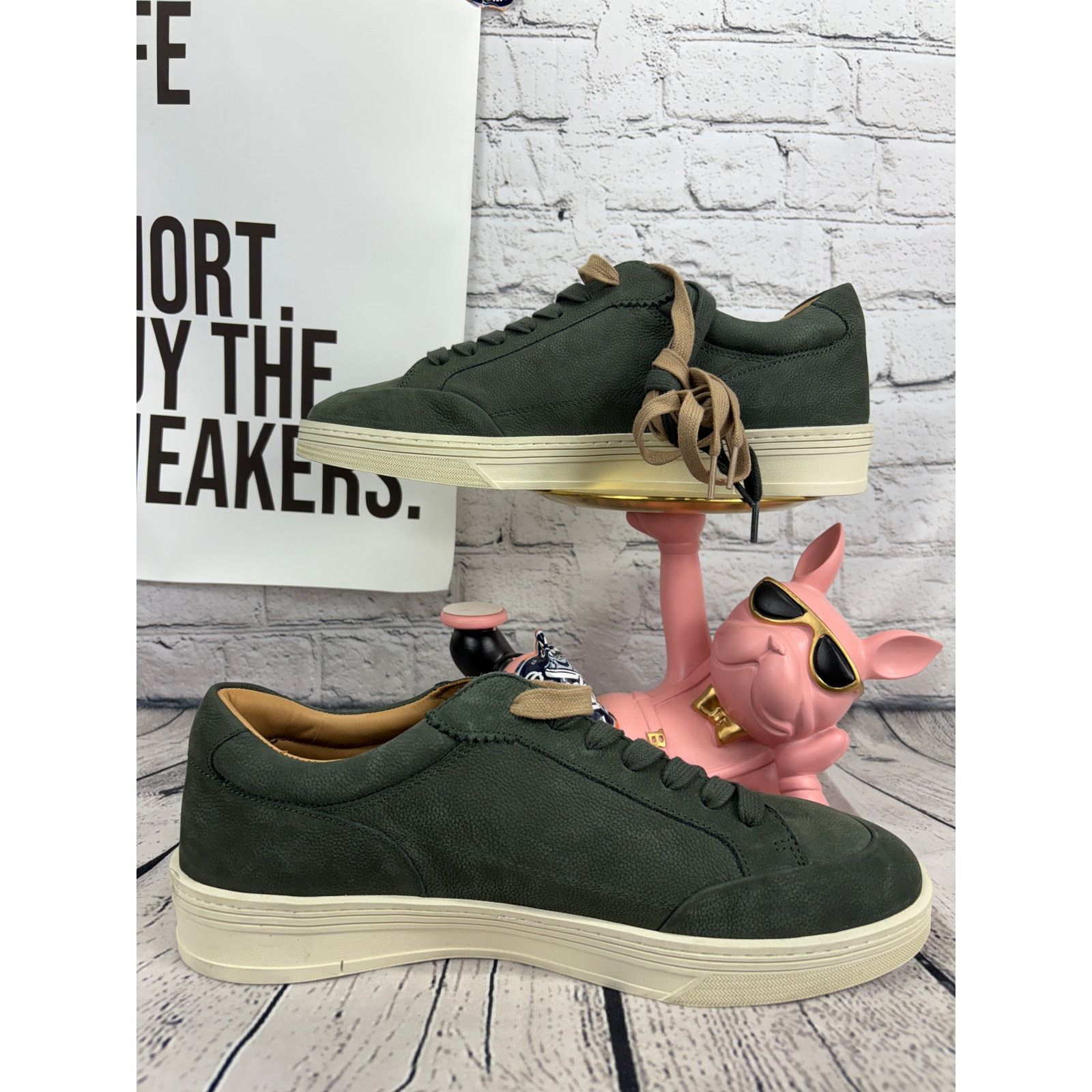 Ted Baker Ted Baker London Hampstead Lace Up Sneaker Mens 12 Green NEW Size US 12 / EU 45 - 5 Thumbnail