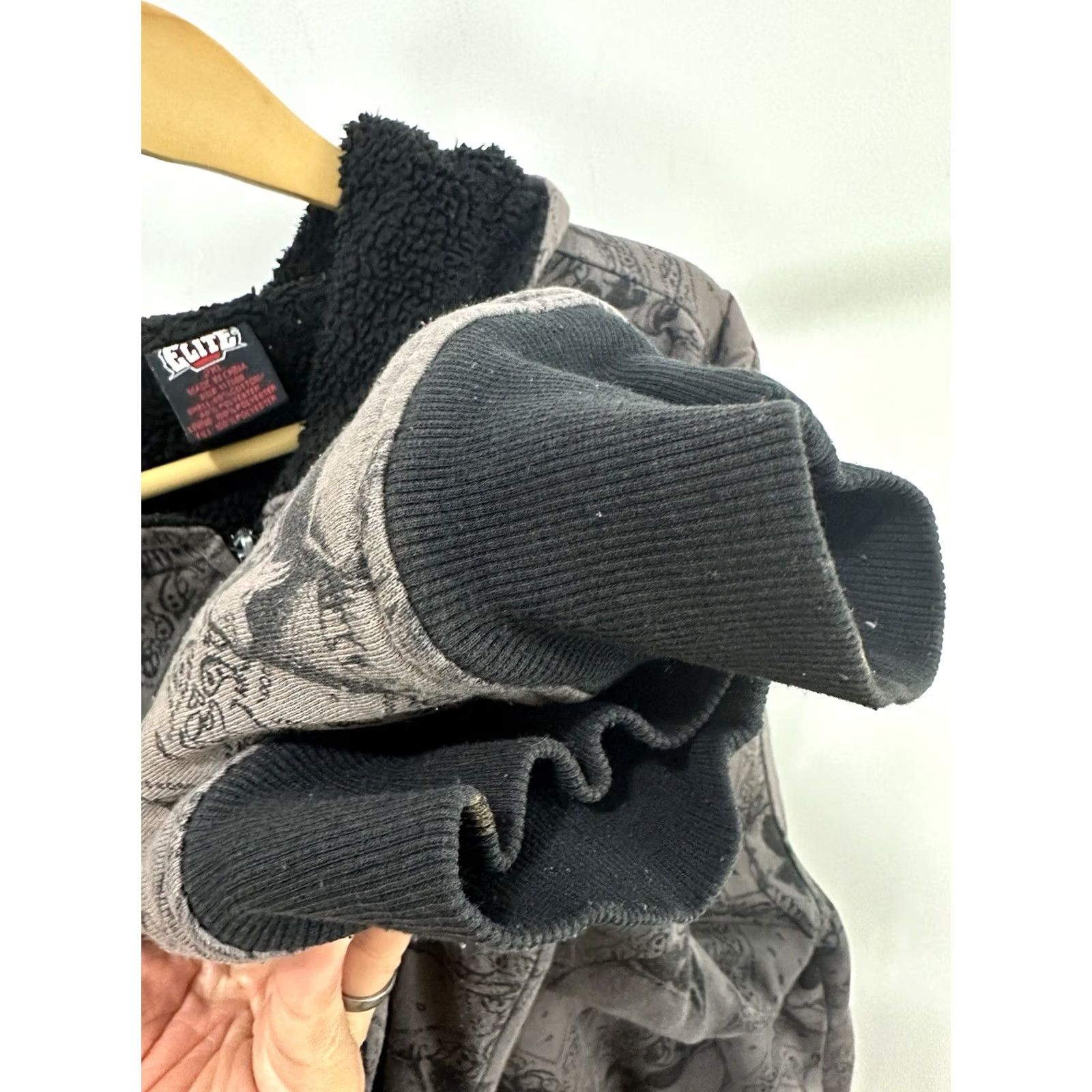 Vintage VTG MMA Elite Grunge Skate Surf Full Zip Hoodie 2XL Gray Mens Size US XXL / EU 58 / 5 - 5 Thumbnail