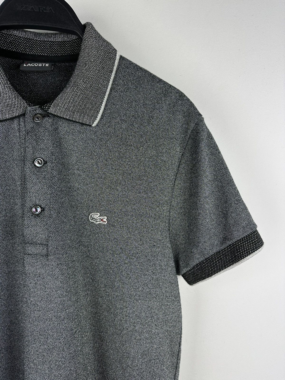 Lacoste Lacoste Techno Polo By Tom Dixon Metallic Gray Shirt Limited Size US S / EU 44-46 / 1 - 3 Thumbnail