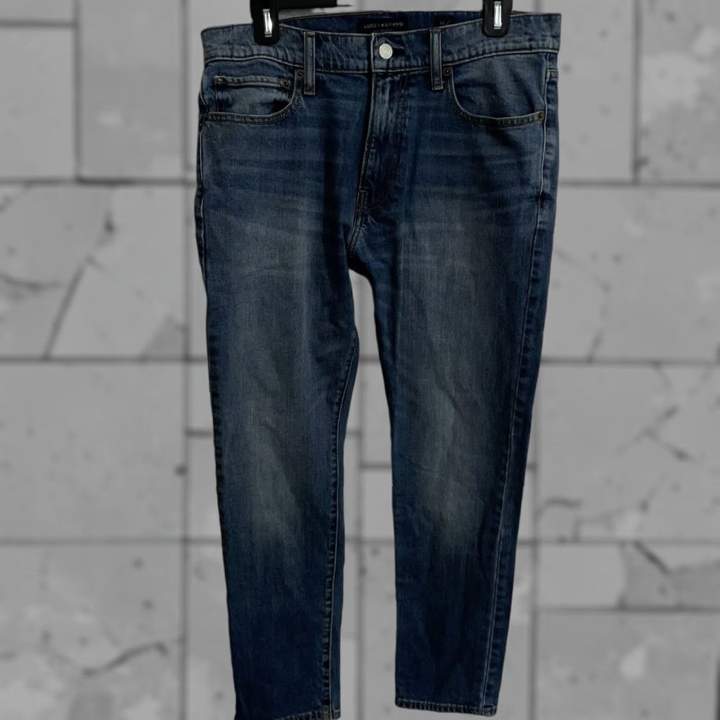 Lucky Brand VINTAGE? Actually not vintage. Lucky Brand Jeans Men 32x30 Slim Taper Blue Denim 105 Slim Tapered Blue Mens 32x30 Size US 32 / EU 48 - 1 Thumbnail