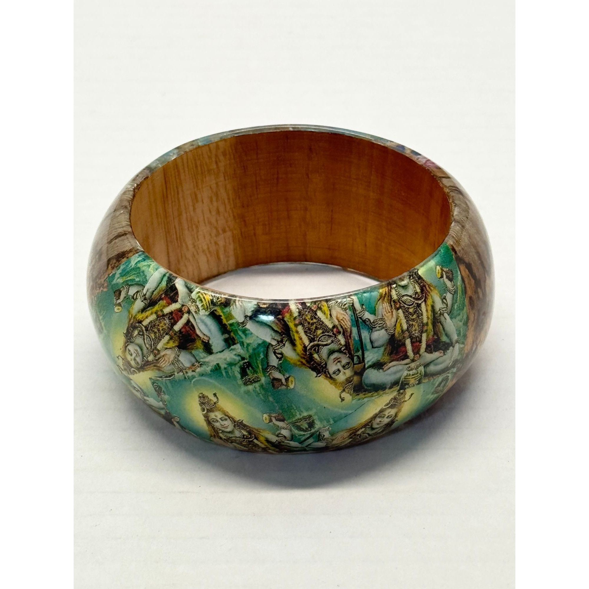 Vintage Vintage banana wood bangle bracelet Size ONE SIZE - 2 Thumbnail