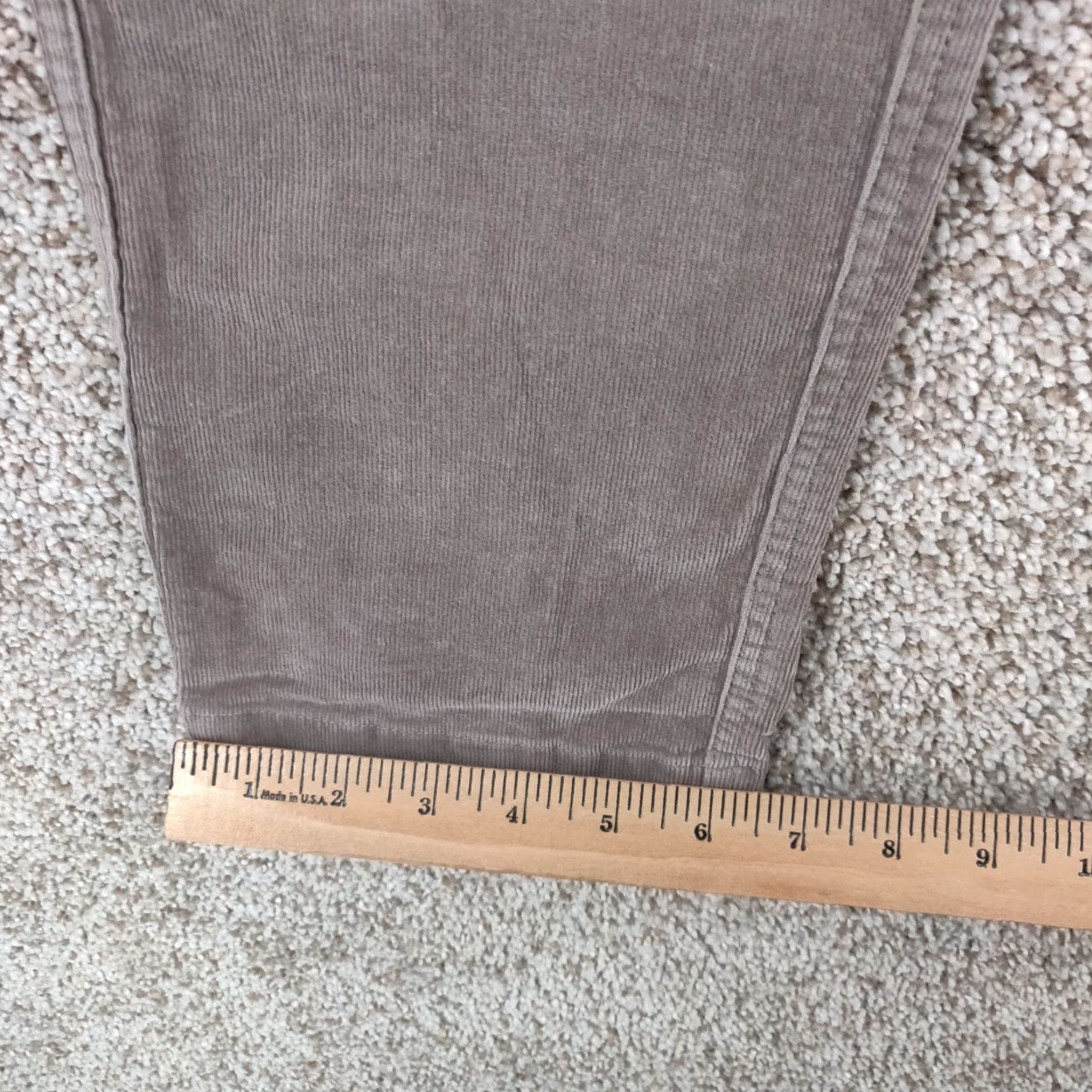 Vuori Vuori Mens Pants Chino Corduroy Brown 30x30 Regular Inseam 30 Elastic Waist Comfort Pockets Size US 31 - 6 Thumbnail